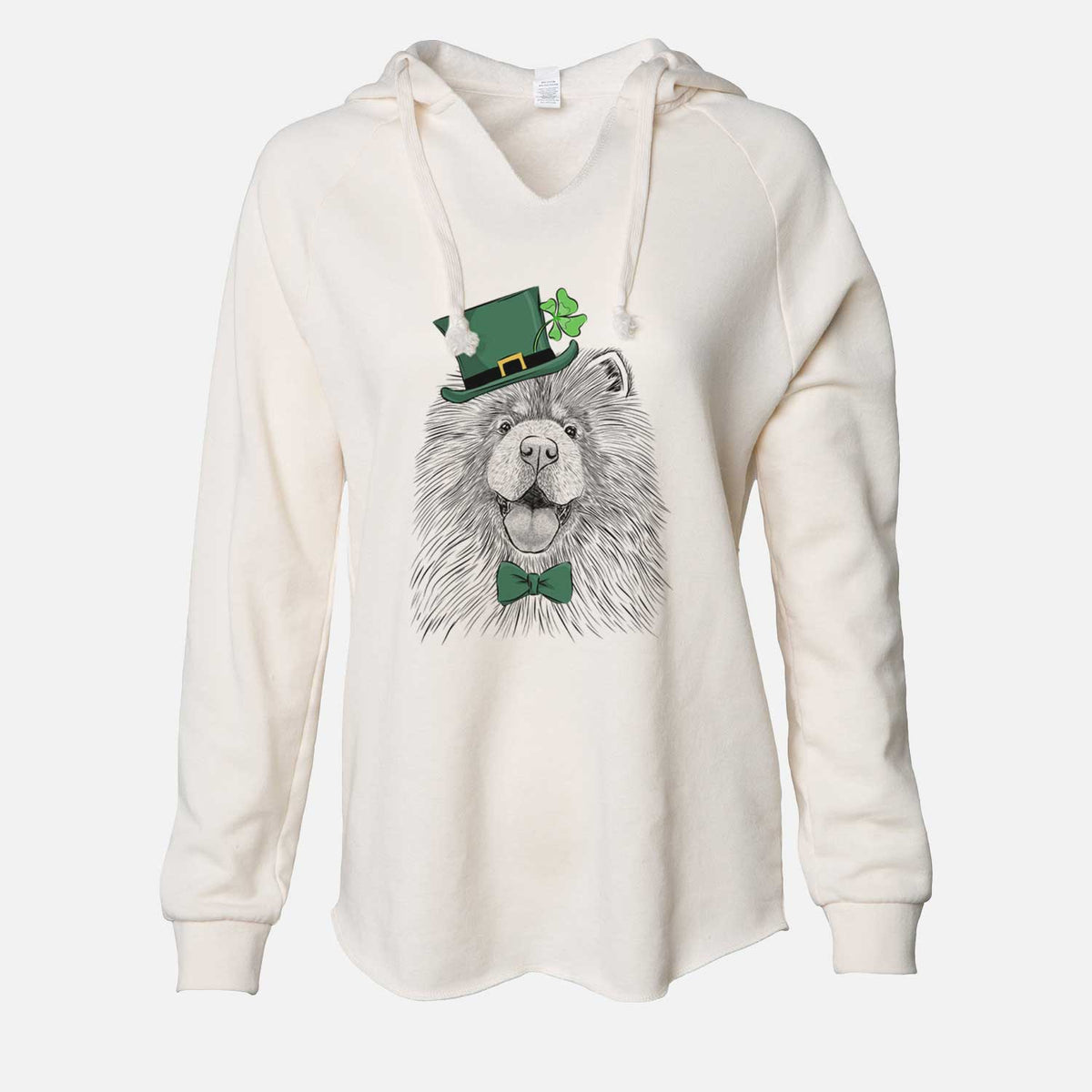 St. Patrick's Charming Charlie the Chow Chow - Cali Wave Hooded Sweatshirt