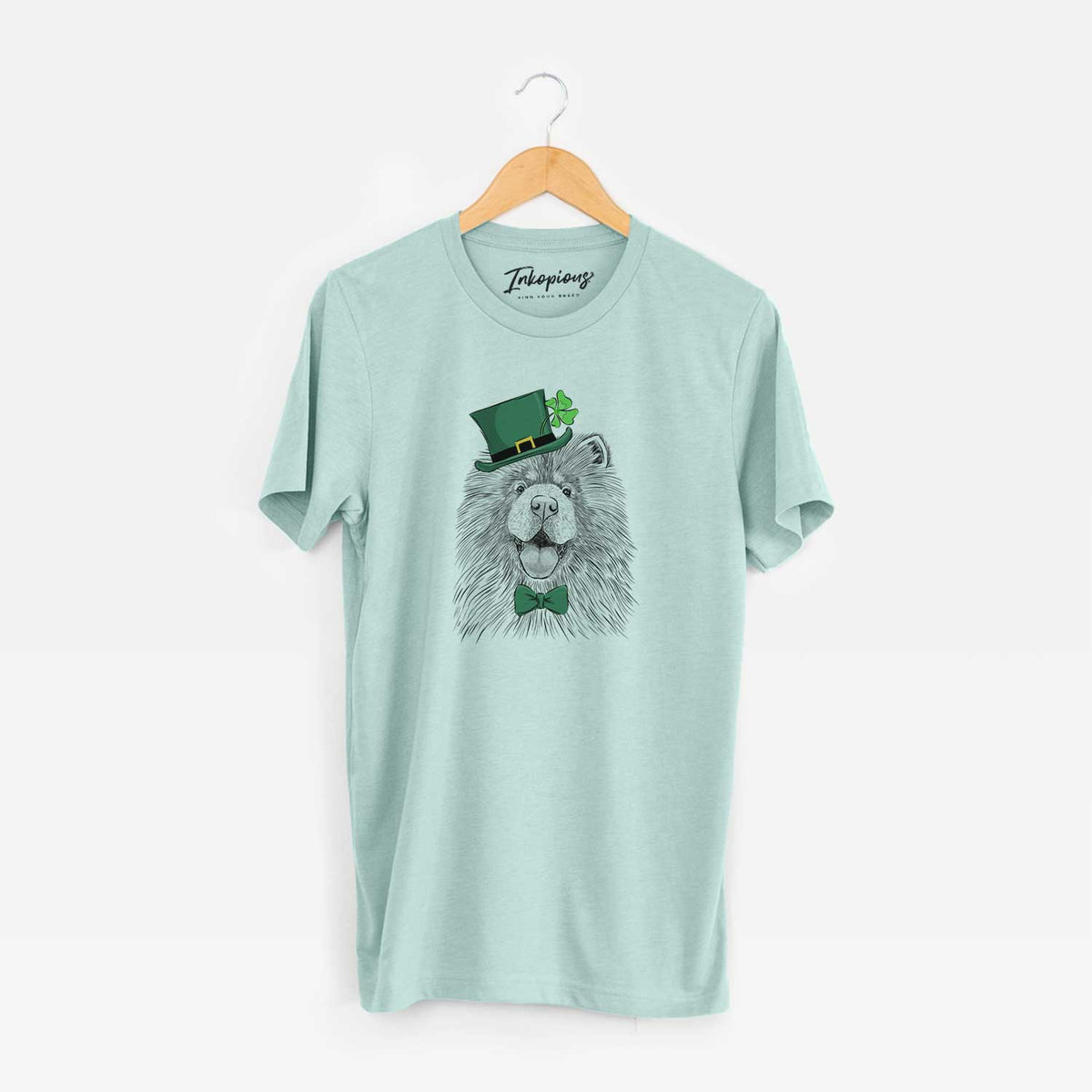 St. Patrick's Charming Charlie the Chow Chow - Unisex Crewneck