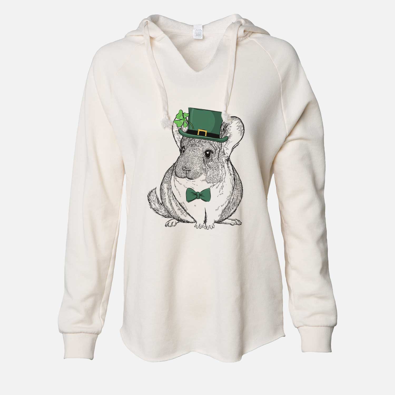 St. Patrick's Cheddar the Chinchilla - Cali Wave Hooded Sweatshirt