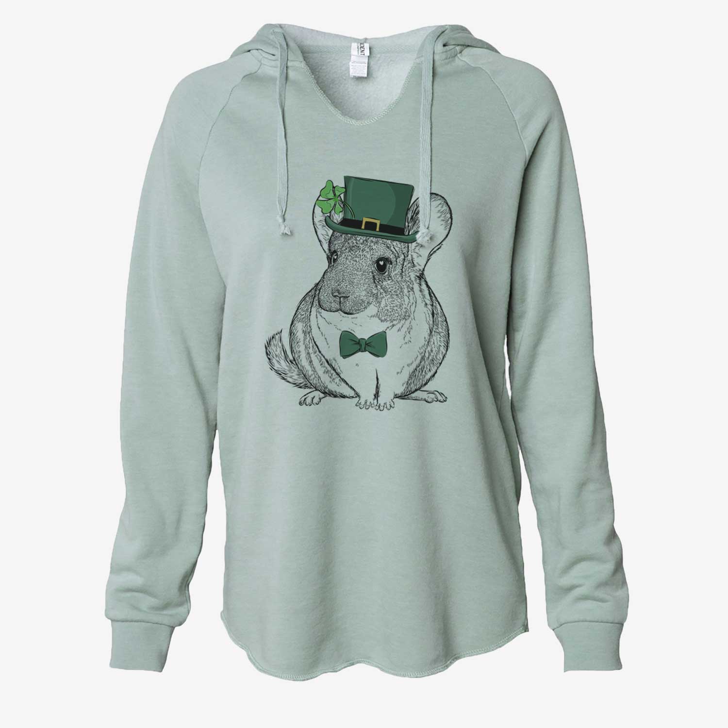 St. Patrick's Cheddar the Chinchilla - Cali Wave Hooded Sweatshirt