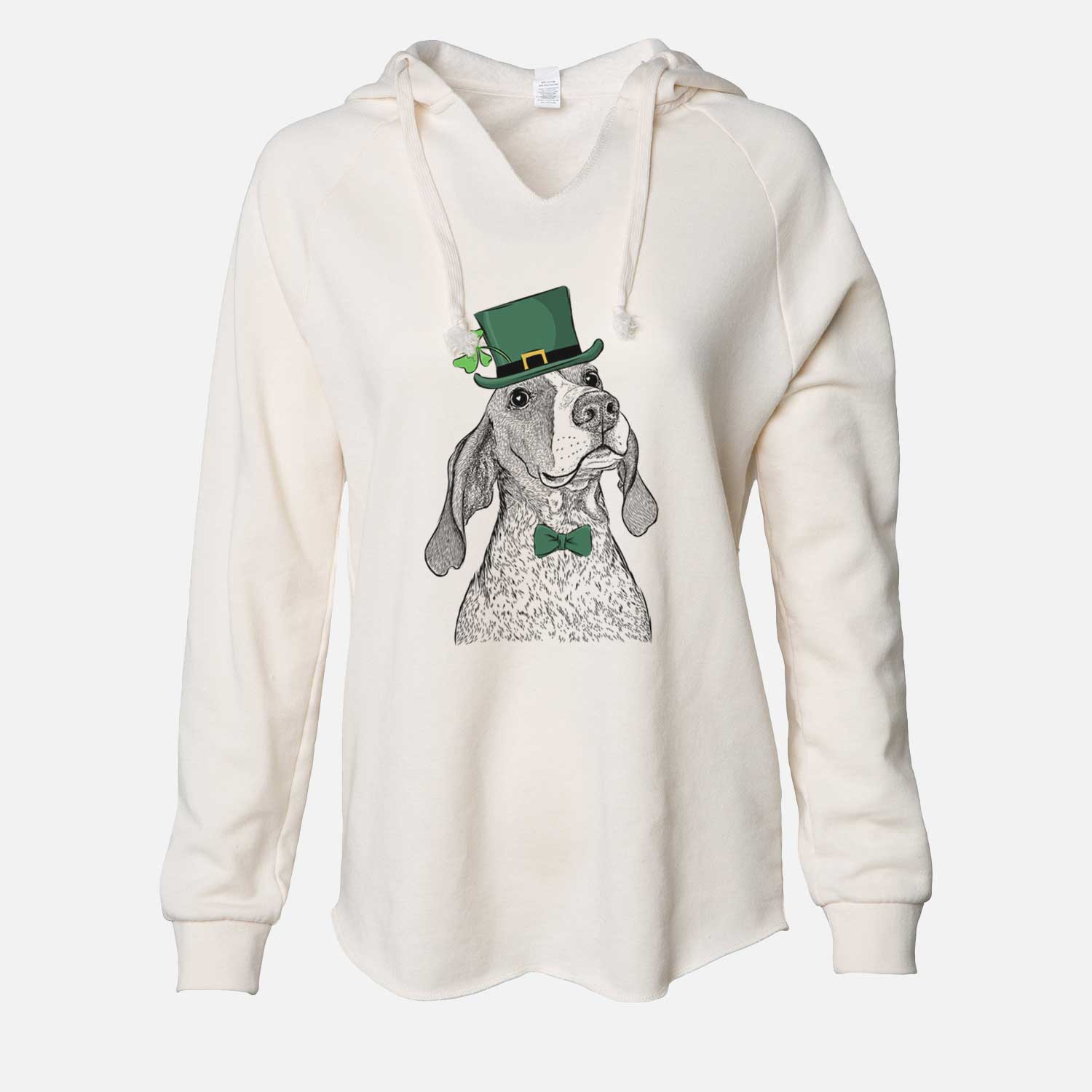 St. Patrick's Chester the Red Tick Coonhound - Cali Wave Hooded Sweatshirt