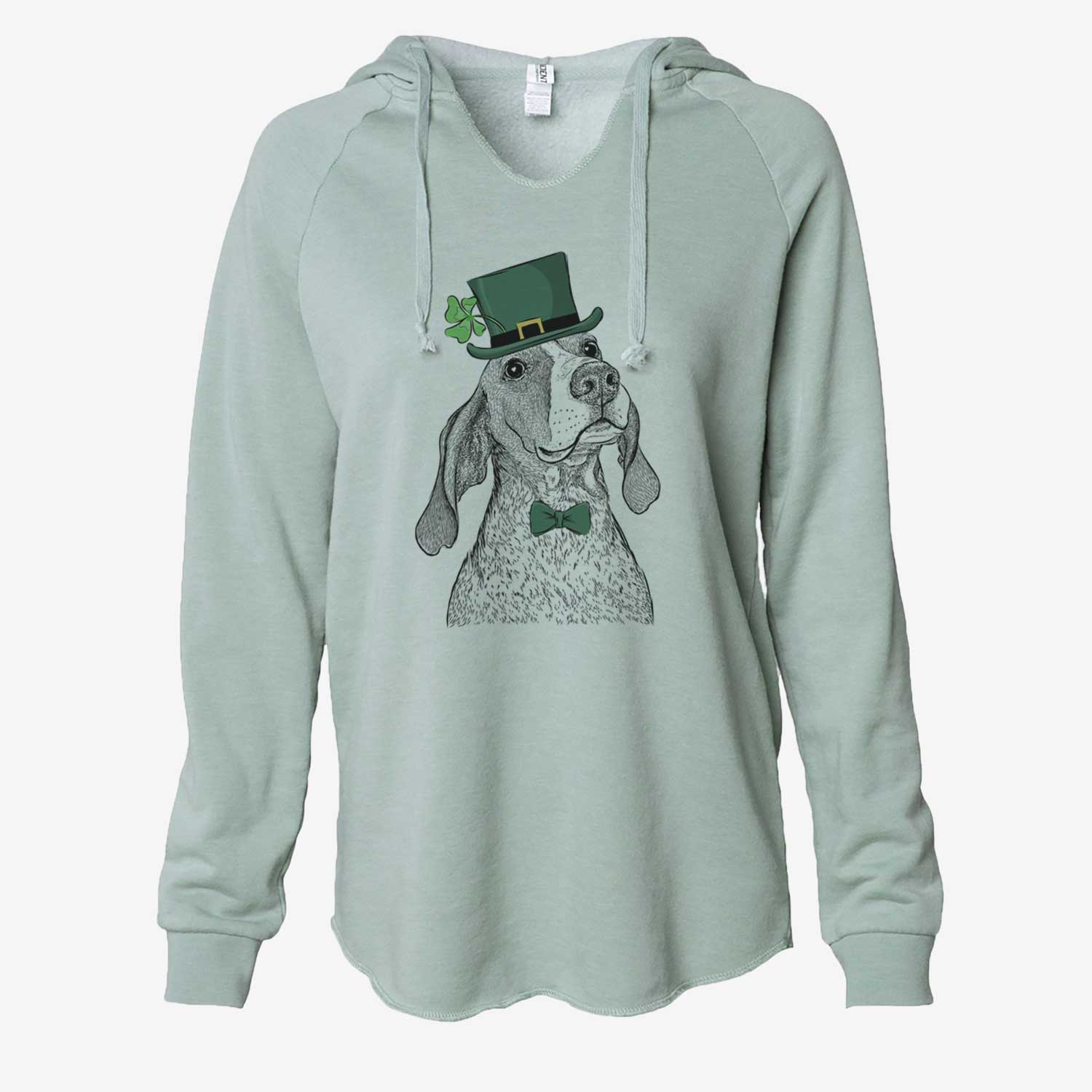 St. Patrick's Chester the Red Tick Coonhound - Cali Wave Hooded Sweatshirt