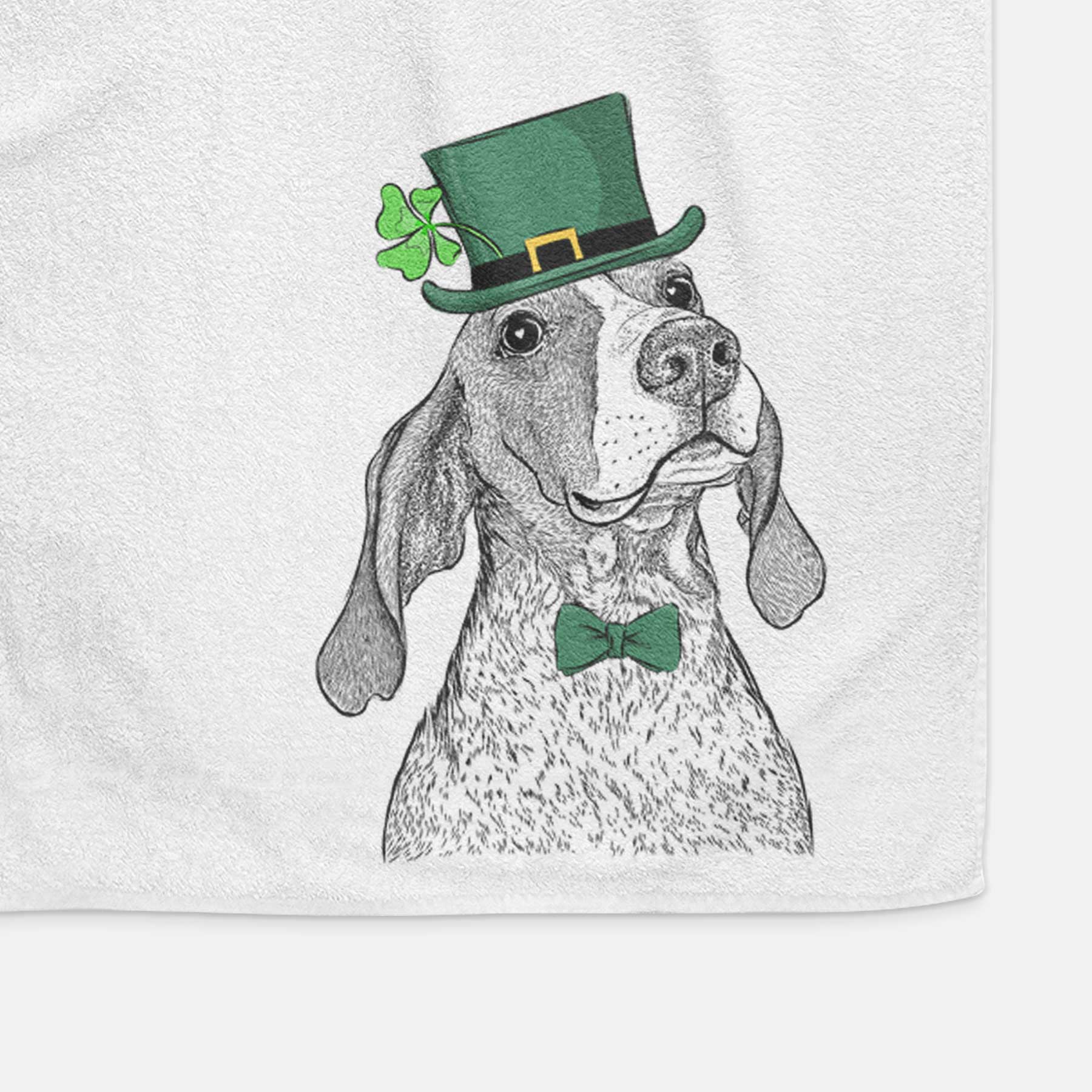 Chester the Red Tick Coonhound Decorative Hand Towel