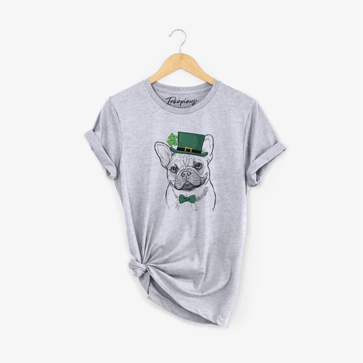 St. Patrick's Chew Chew the French Bulldog - Unisex Crewneck