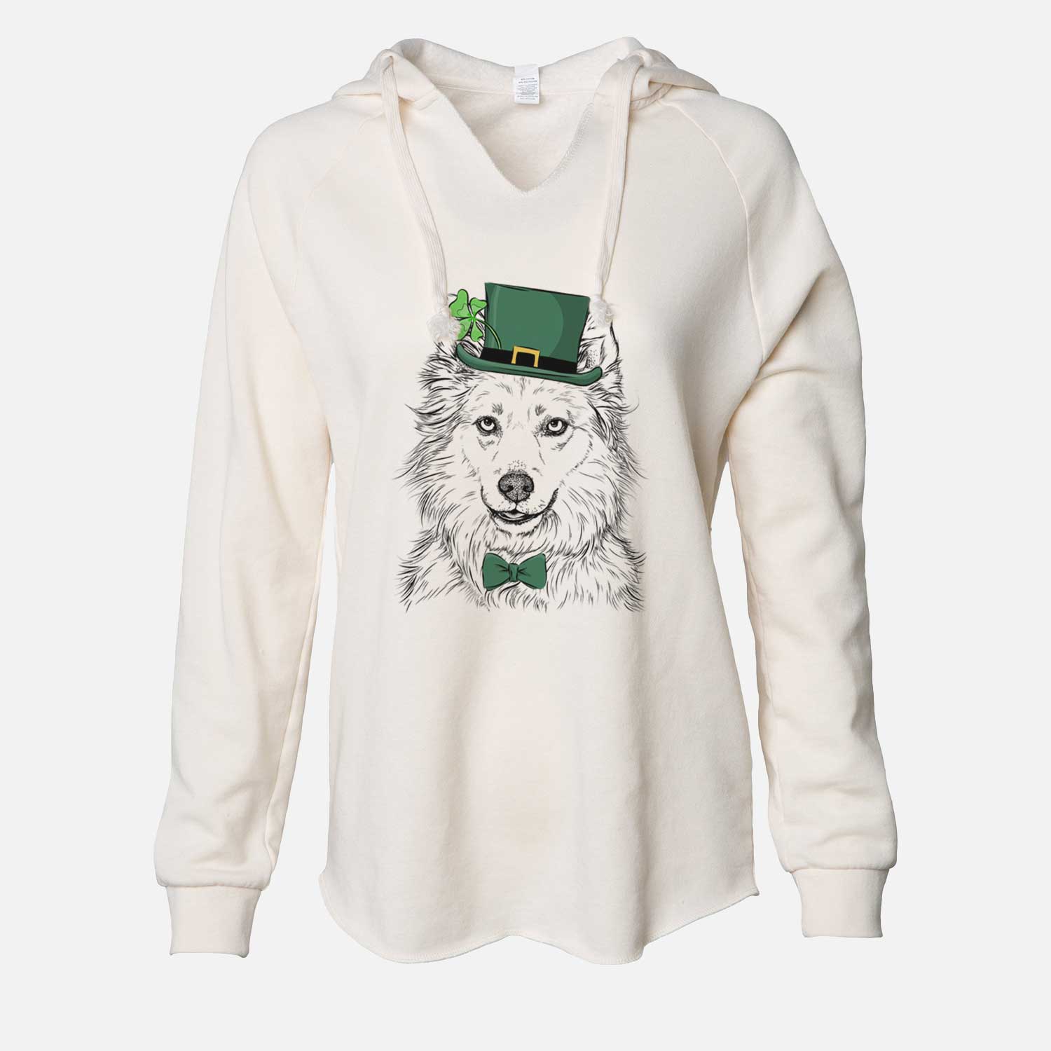 St. Patrick's Chia the Samoyed Husky Mix - Cali Wave Hooded Sweatshirt