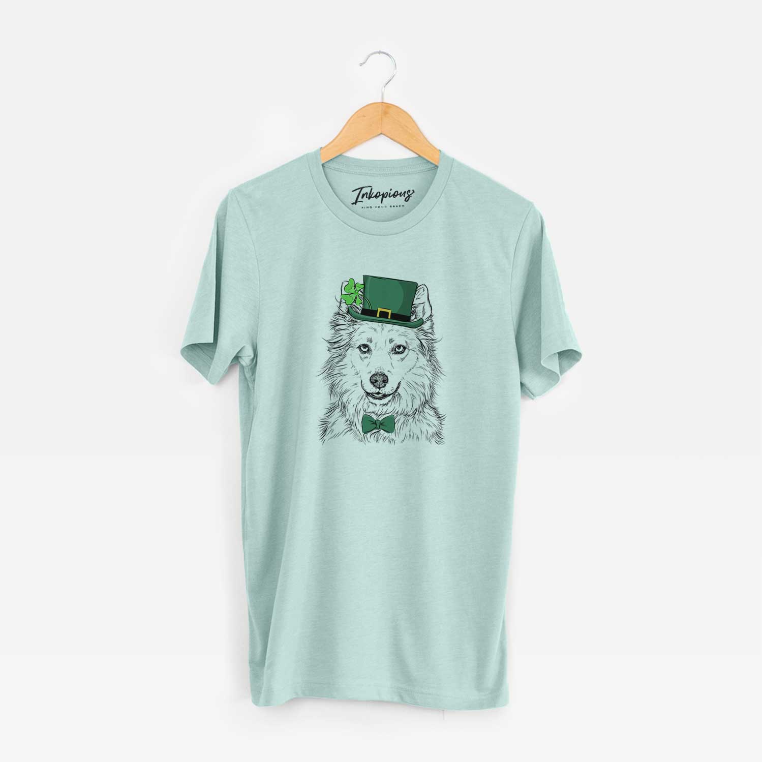 St. Patrick's Chia the Samoyed Husky Mix - Unisex Crewneck