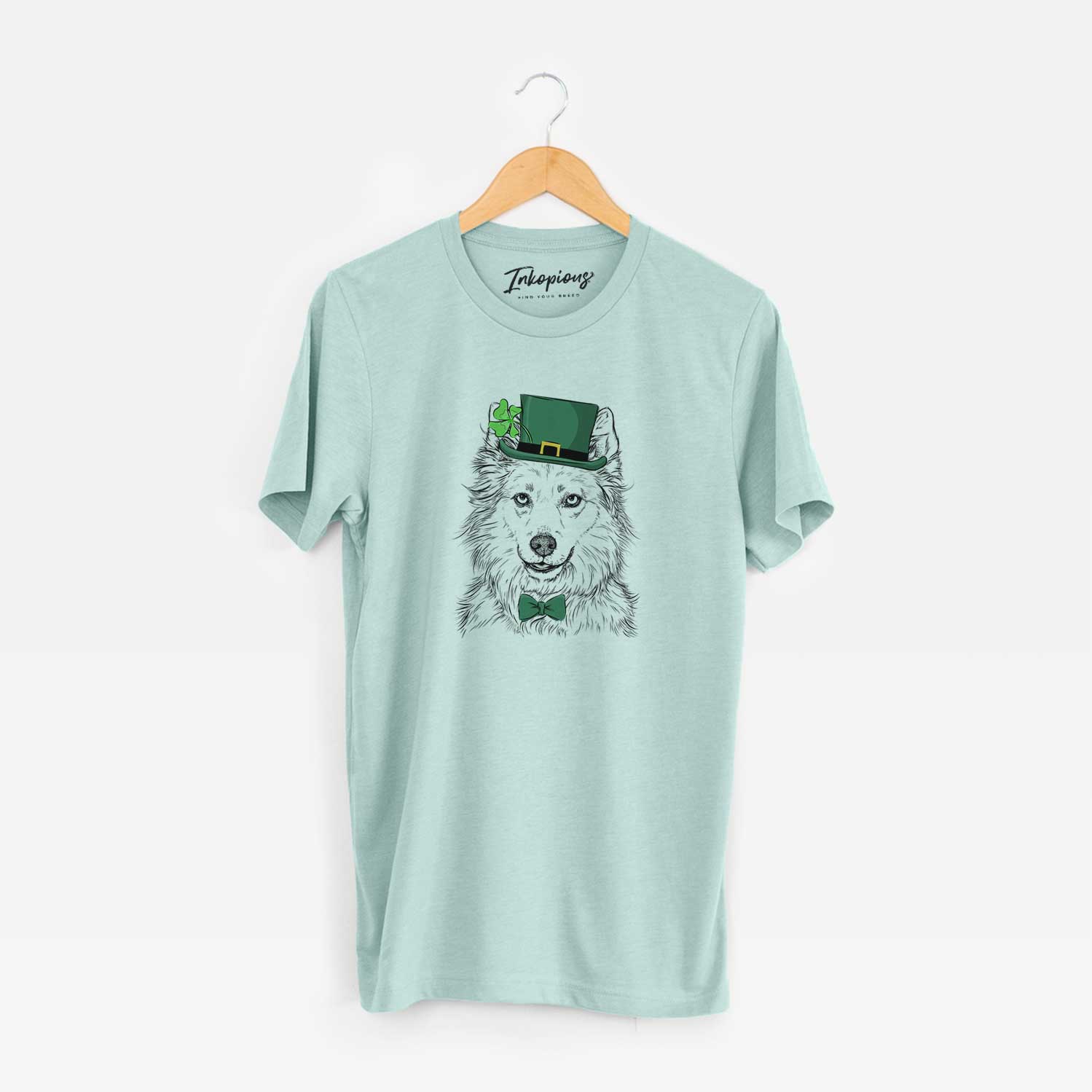 St. Patrick's Chia the Samoyed Husky Mix - Unisex Crewneck