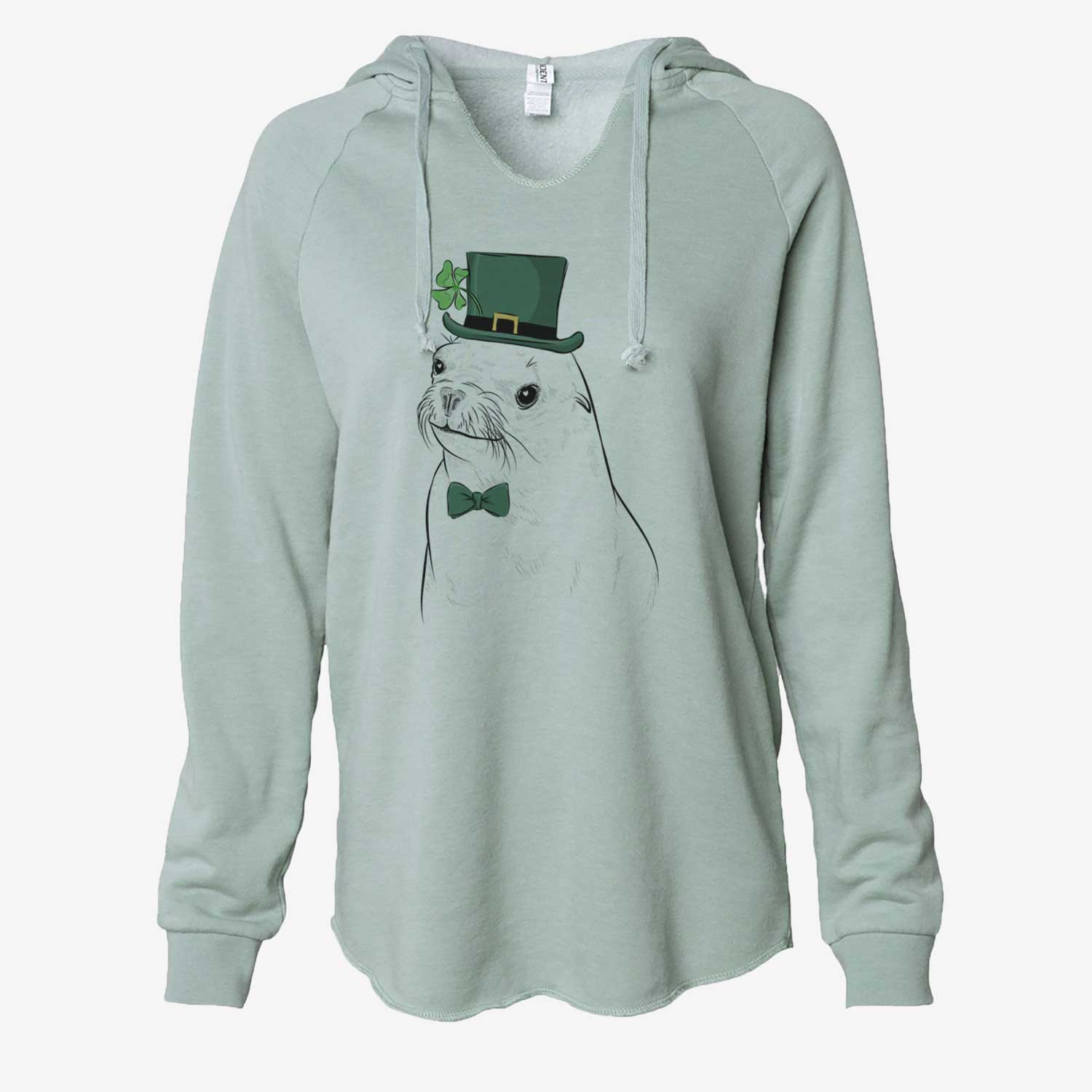 St. Patrick's Chip the California Sea Lion - Cali Wave Hooded Sweatshirt