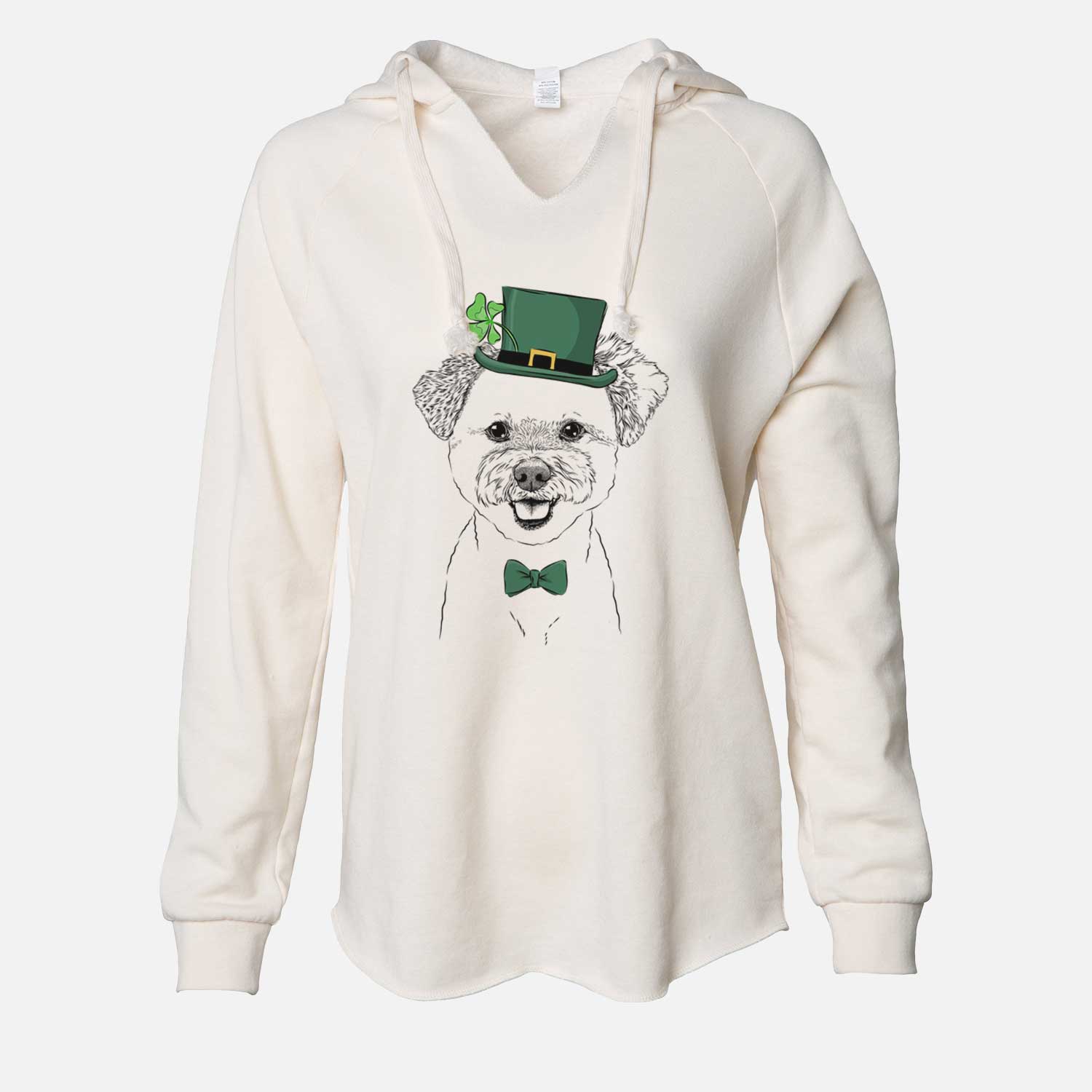 St. Patrick's Chippy the Mixed Breed - Cali Wave Hooded Sweatshirt