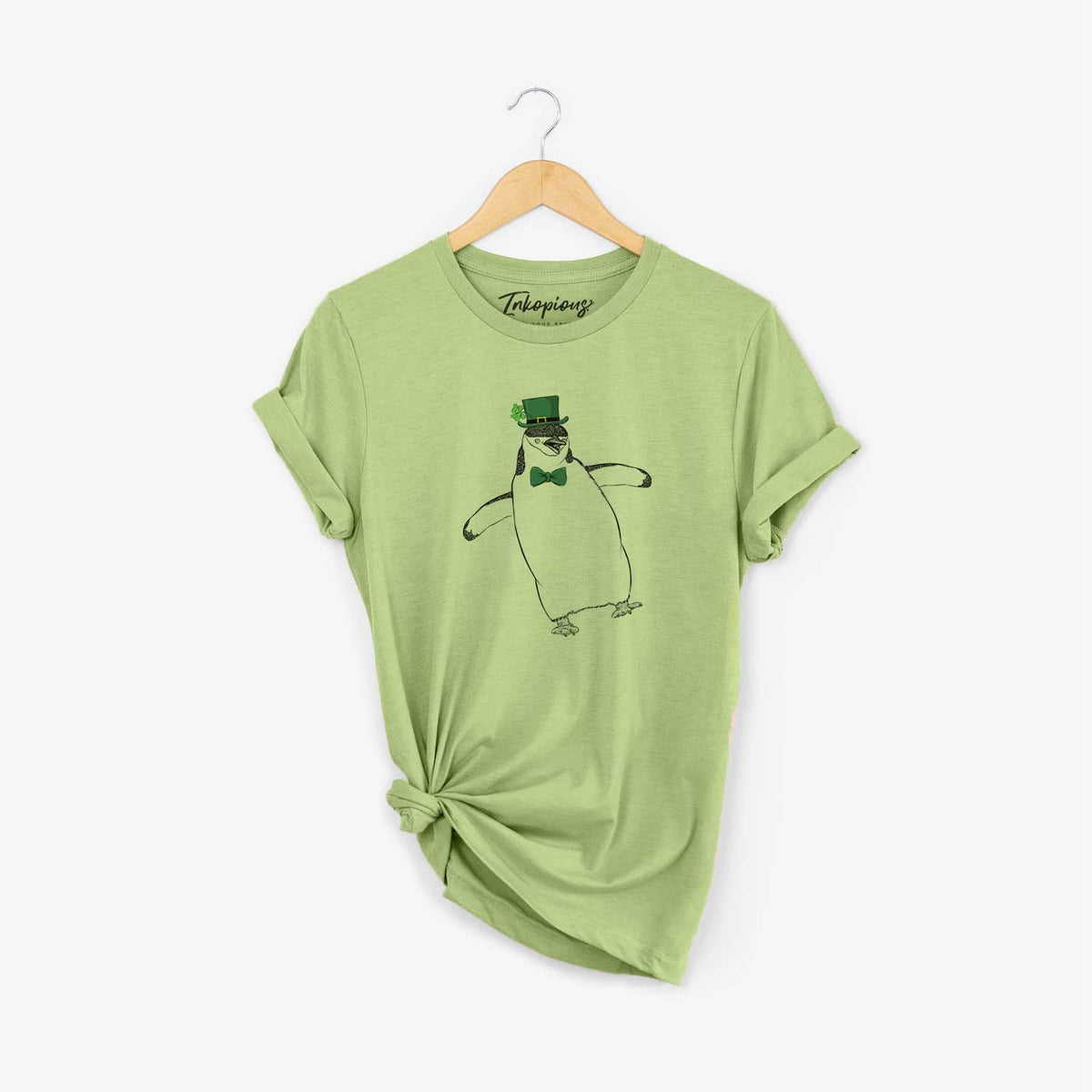 St. Patrick&#39;s Chive the Chinstrap Penguin - Unisex Crewneck