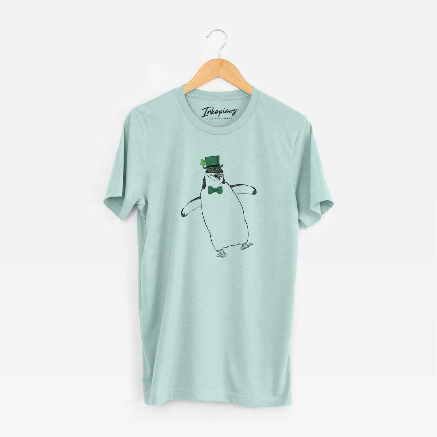 St. Patrick's Chive the Chinstrap Penguin - Unisex Crewneck