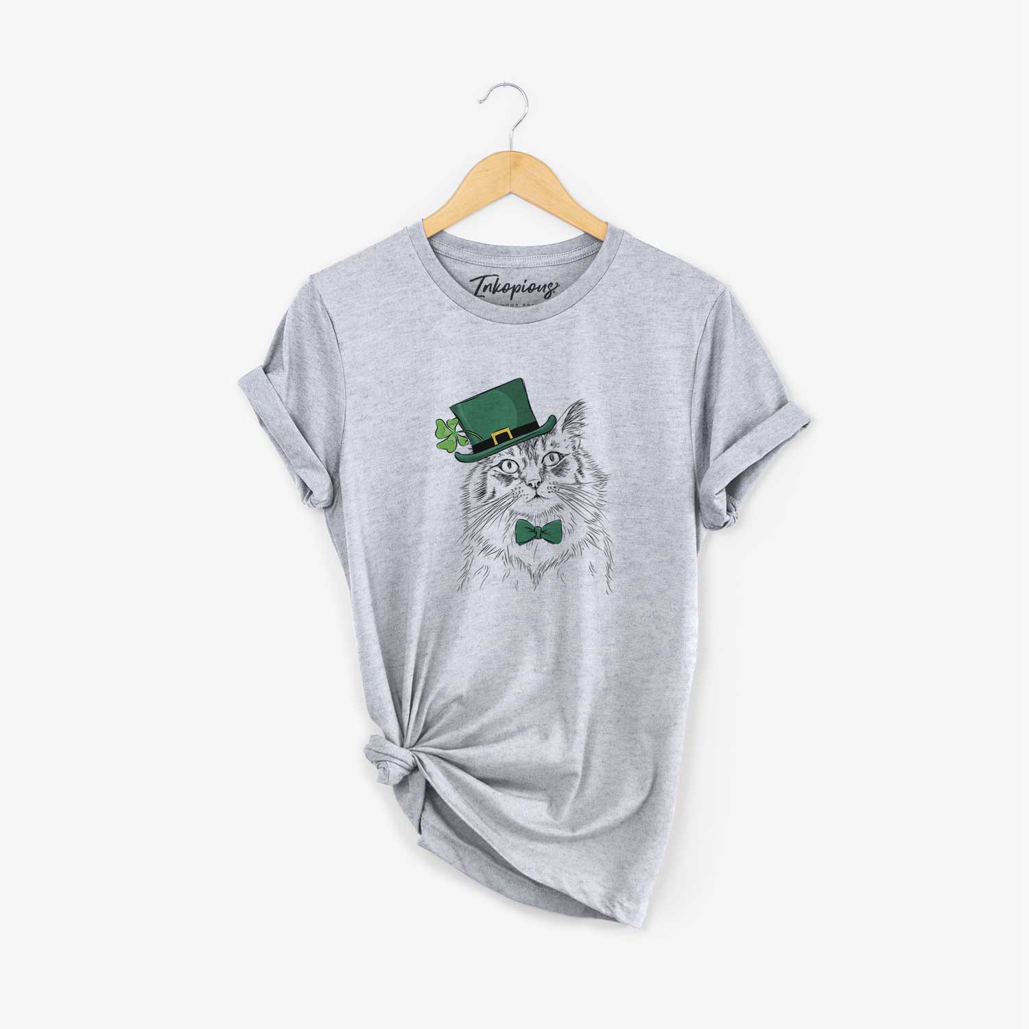 St. Patrick's Chloe the Tabby Cat - Unisex Crewneck