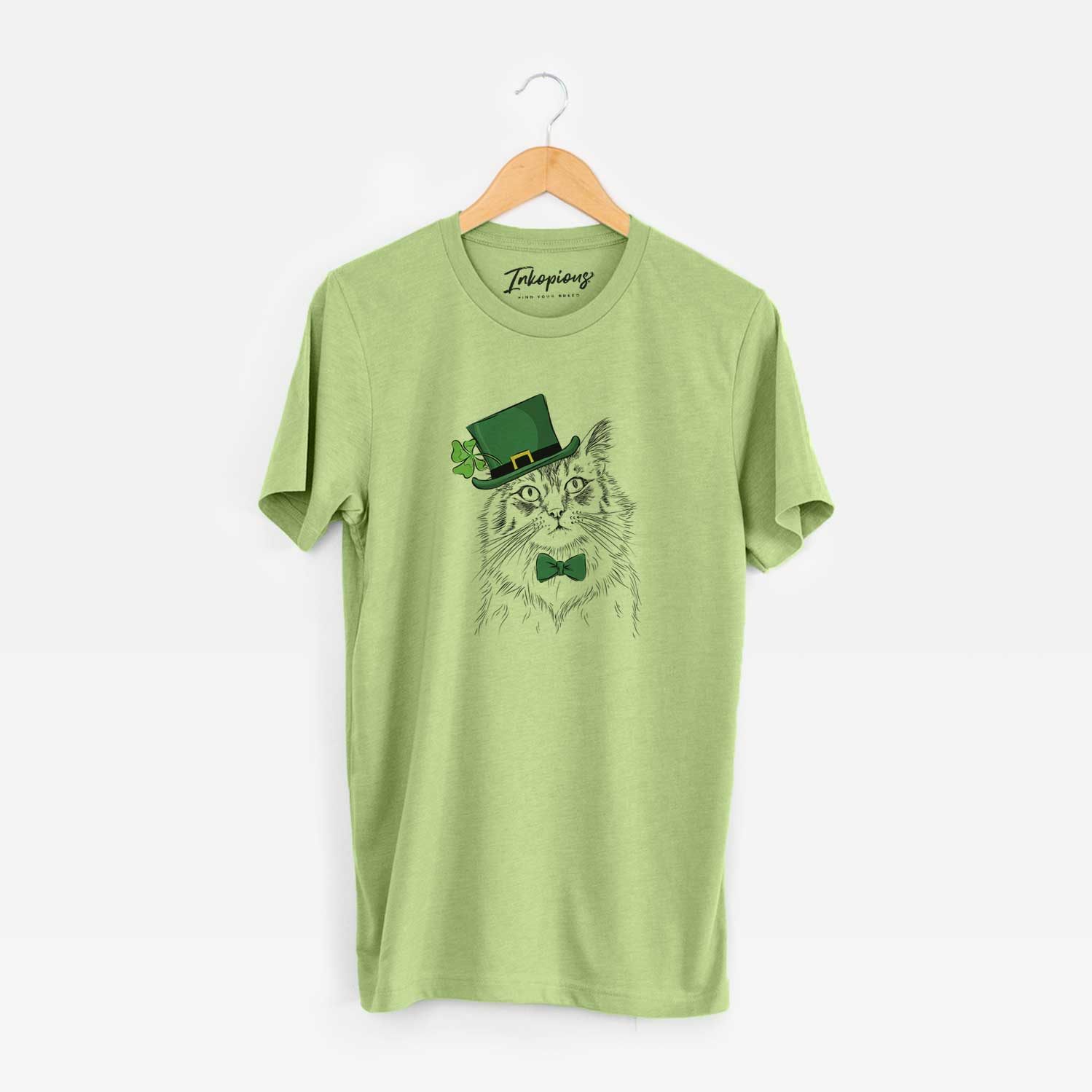 St. Patrick's Chloe the Tabby Cat - Unisex Crewneck