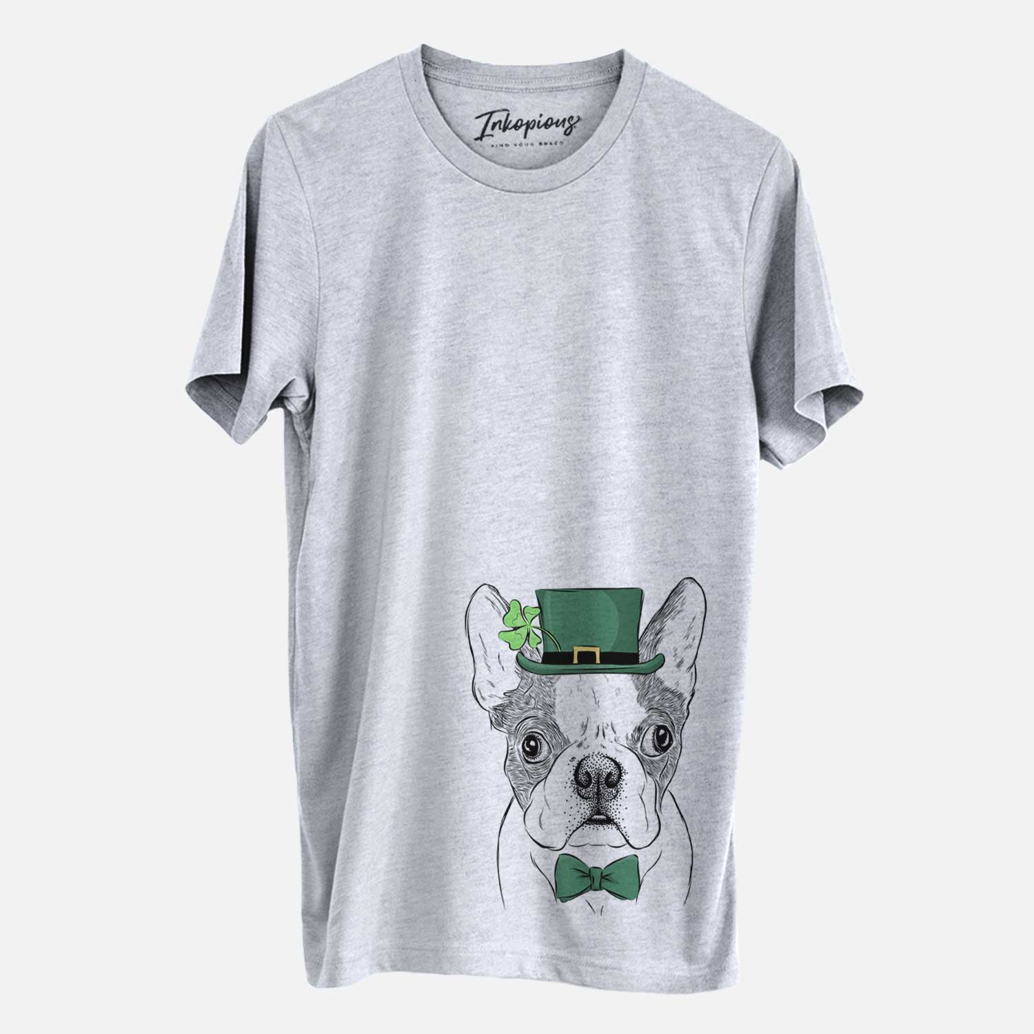 St. Patrick's Chocolate Chip the Boston Terrier - Unisex Crewneck