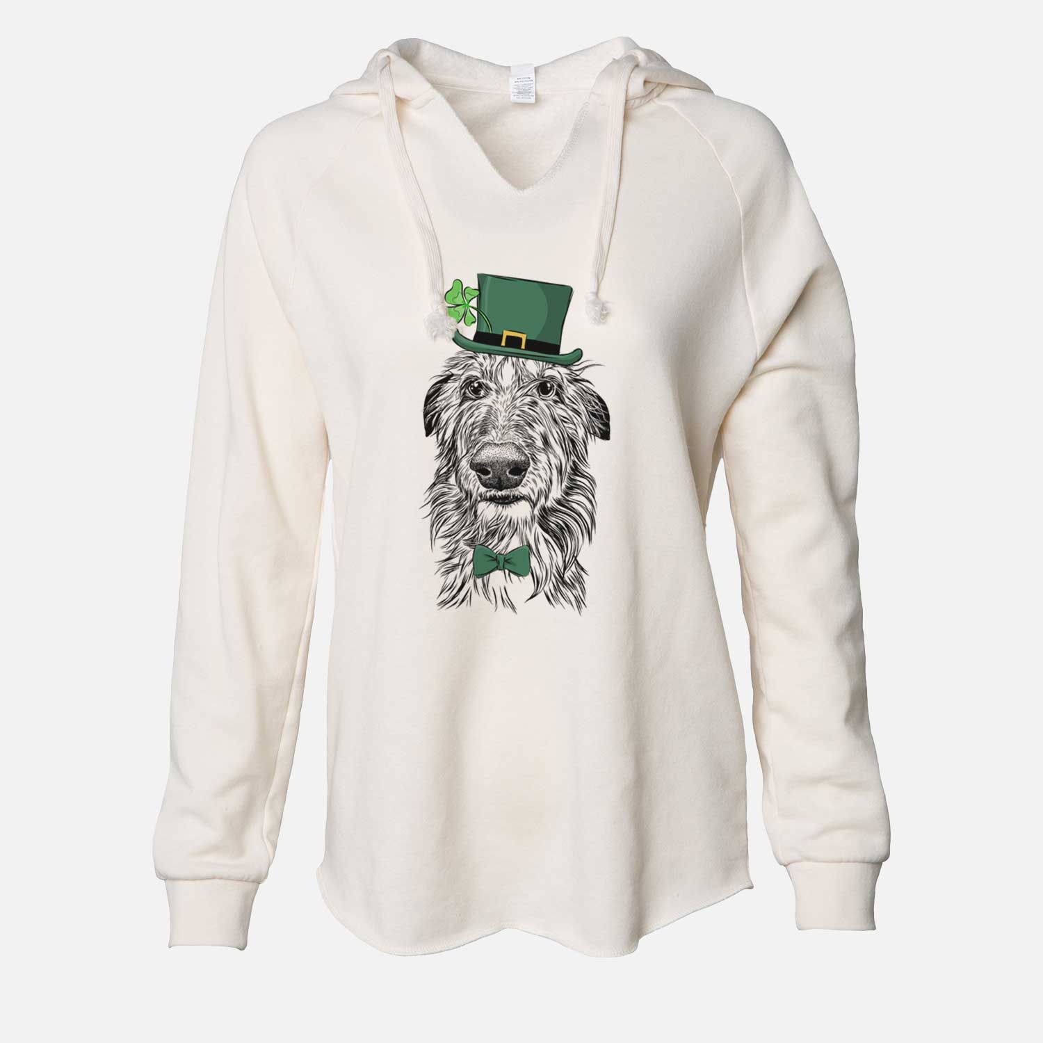 St. Patrick's Cleod the Scottish Deerhound - Cali Wave Hooded Sweatshirt