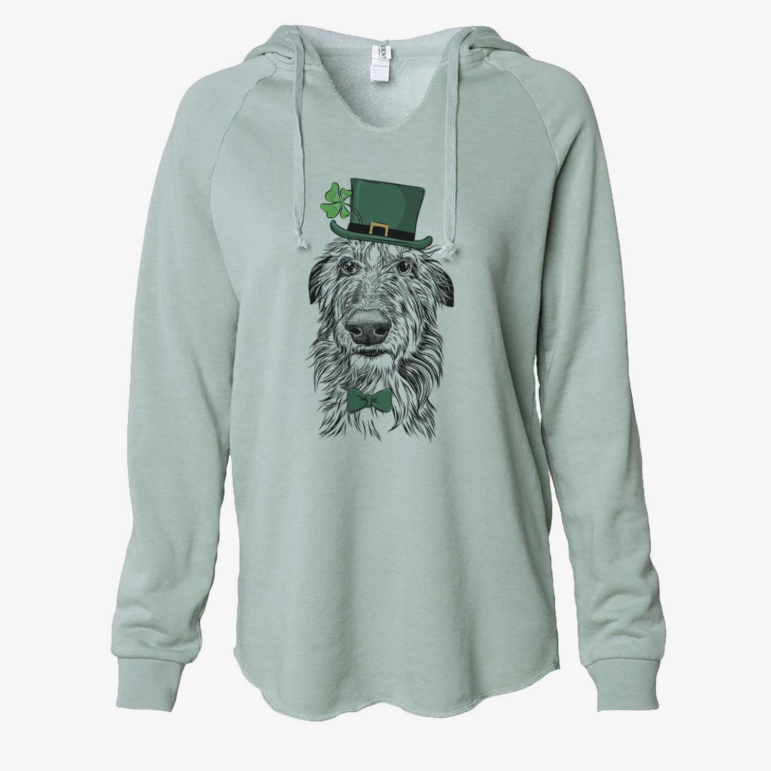 St. Patrick's Cleod the Scottish Deerhound - Cali Wave Hooded Sweatshirt