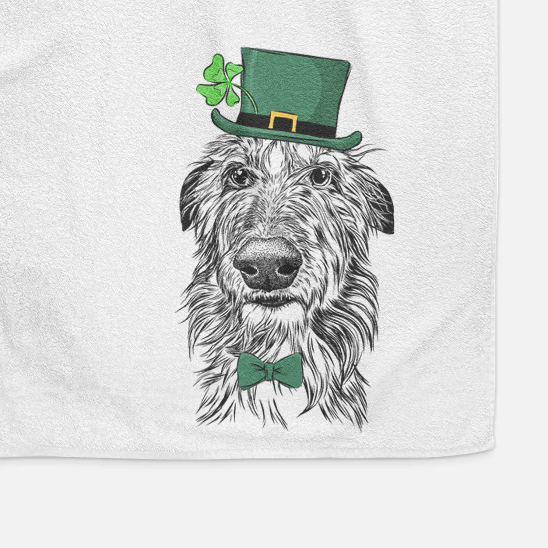 Cleod the Scottish Deerhound Decorative Hand Towel