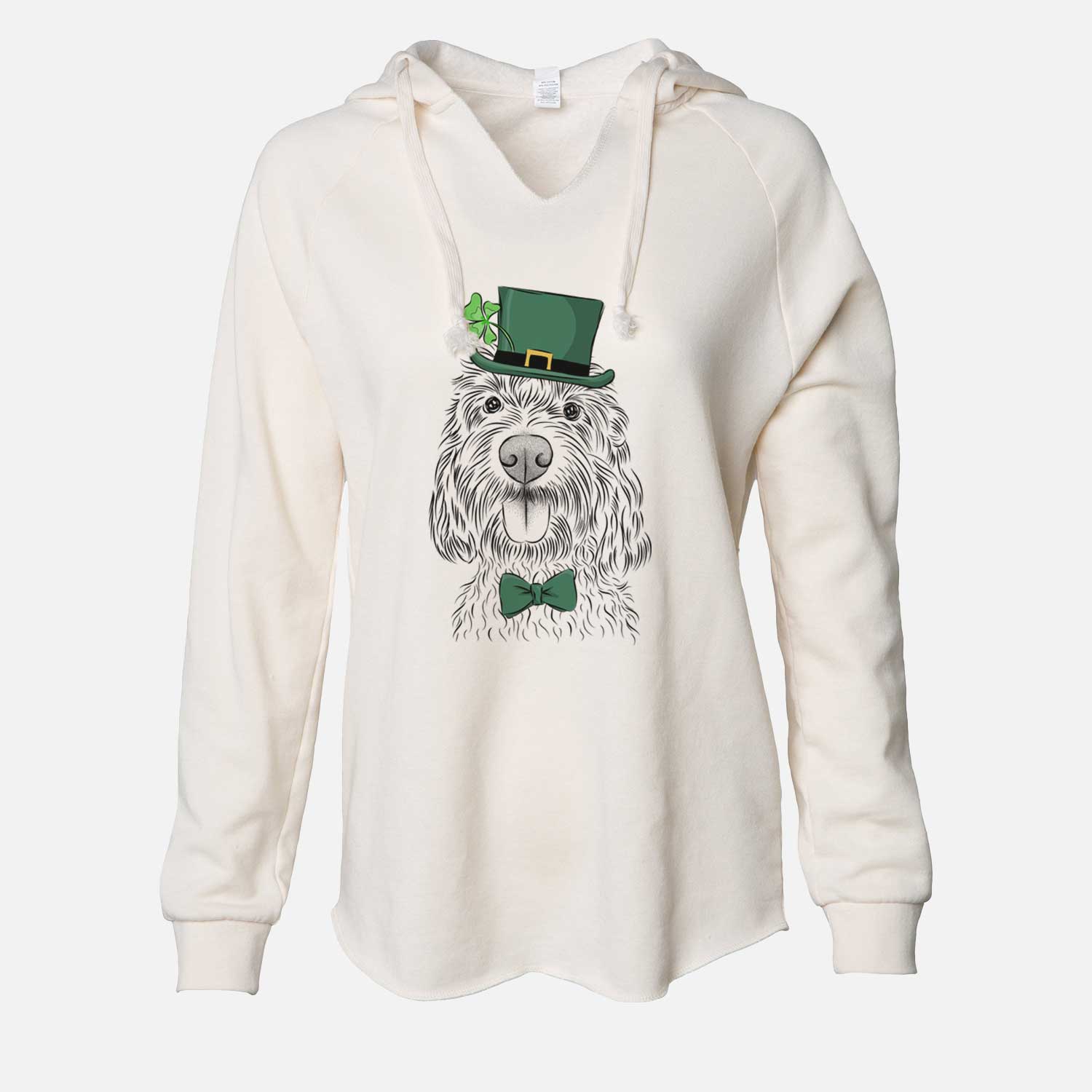 St. Patrick's Clover the Cockapoo - Cali Wave Hooded Sweatshirt