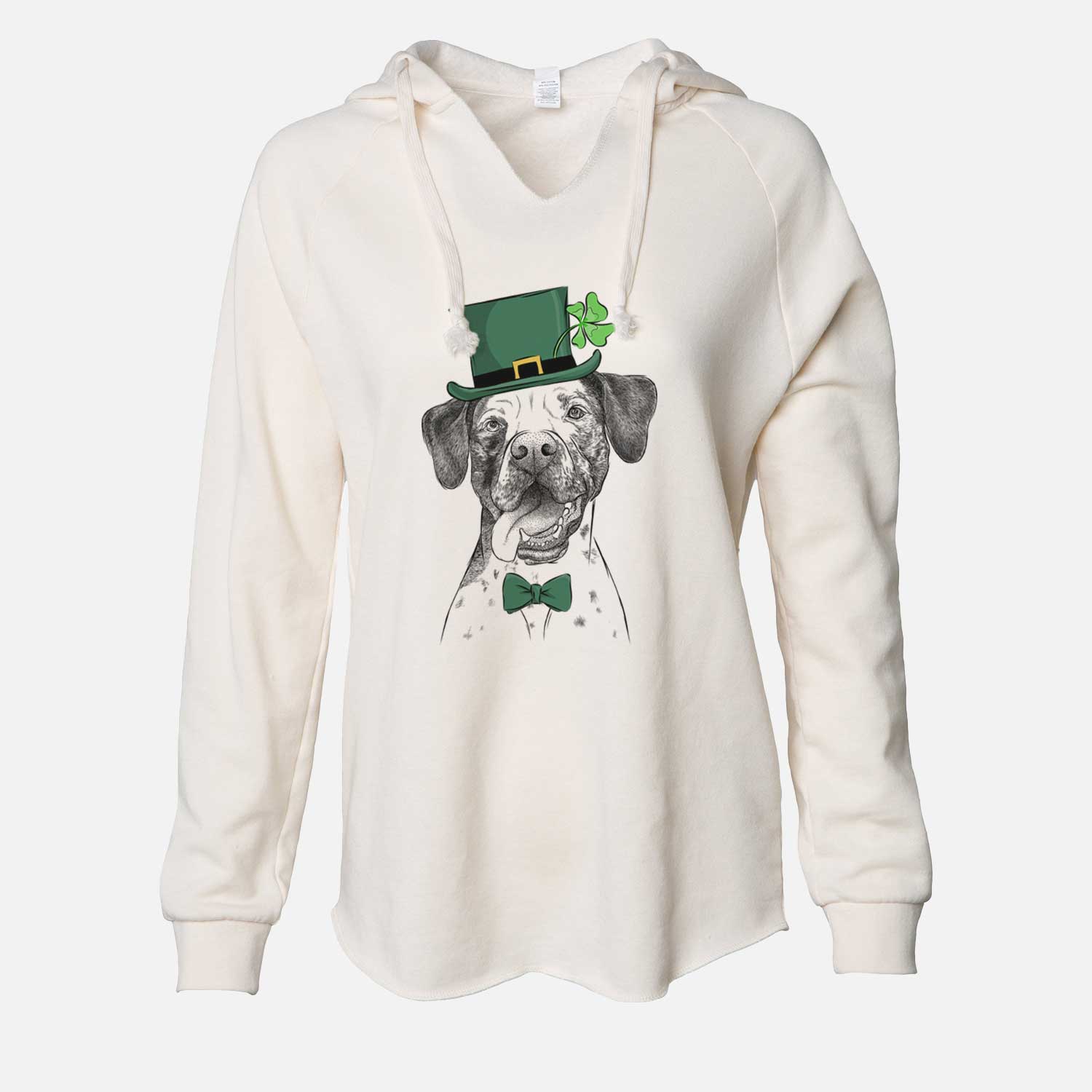 St. Patrick's Cola the Catahoula - Cali Wave Hooded Sweatshirt