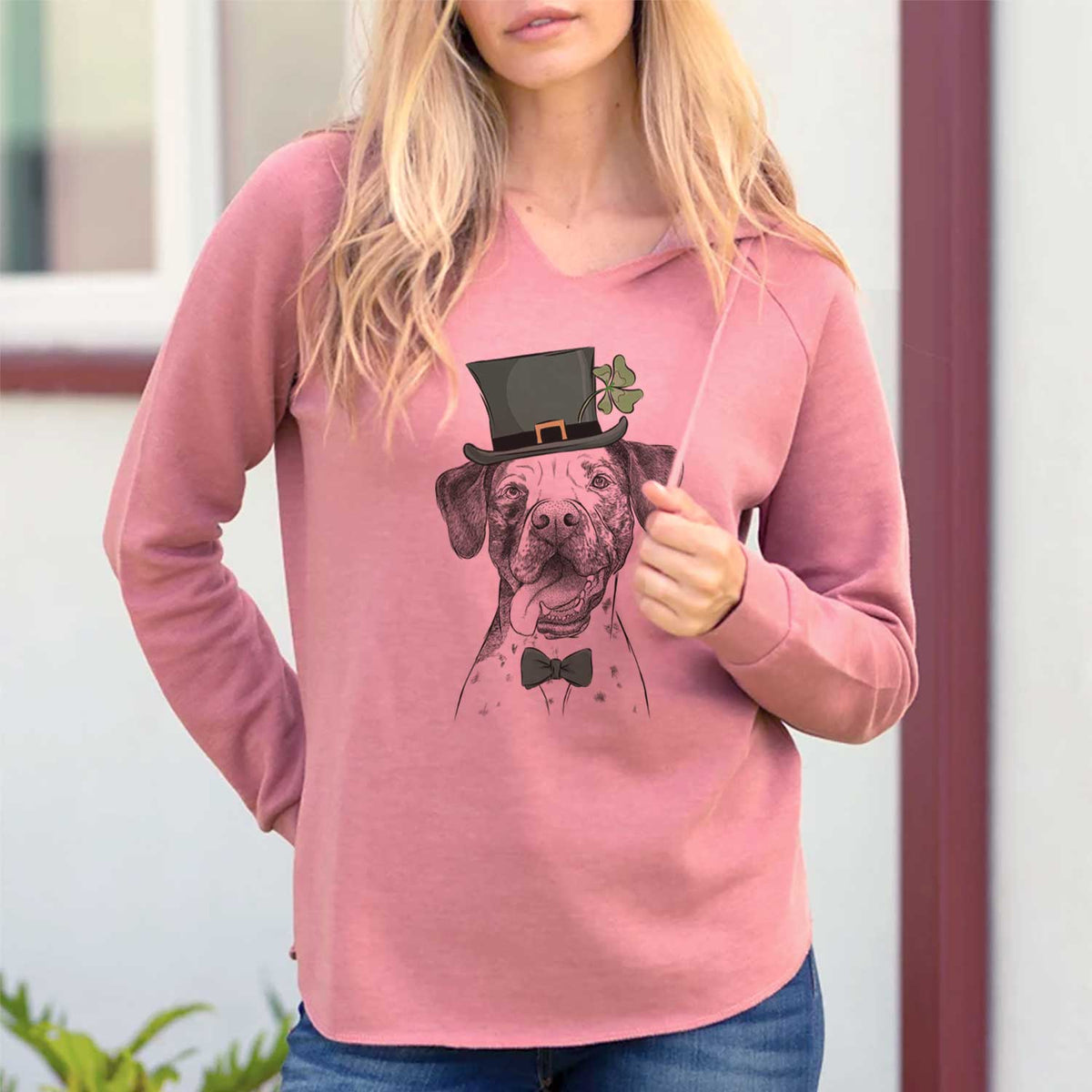 St. Patrick's Cola the Catahoula - Cali Wave Hooded Sweatshirt