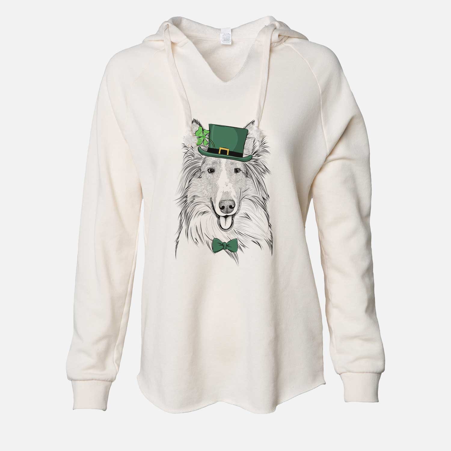 St. Patrick's Conrad the Rough Collie - Cali Wave Hooded Sweatshirt