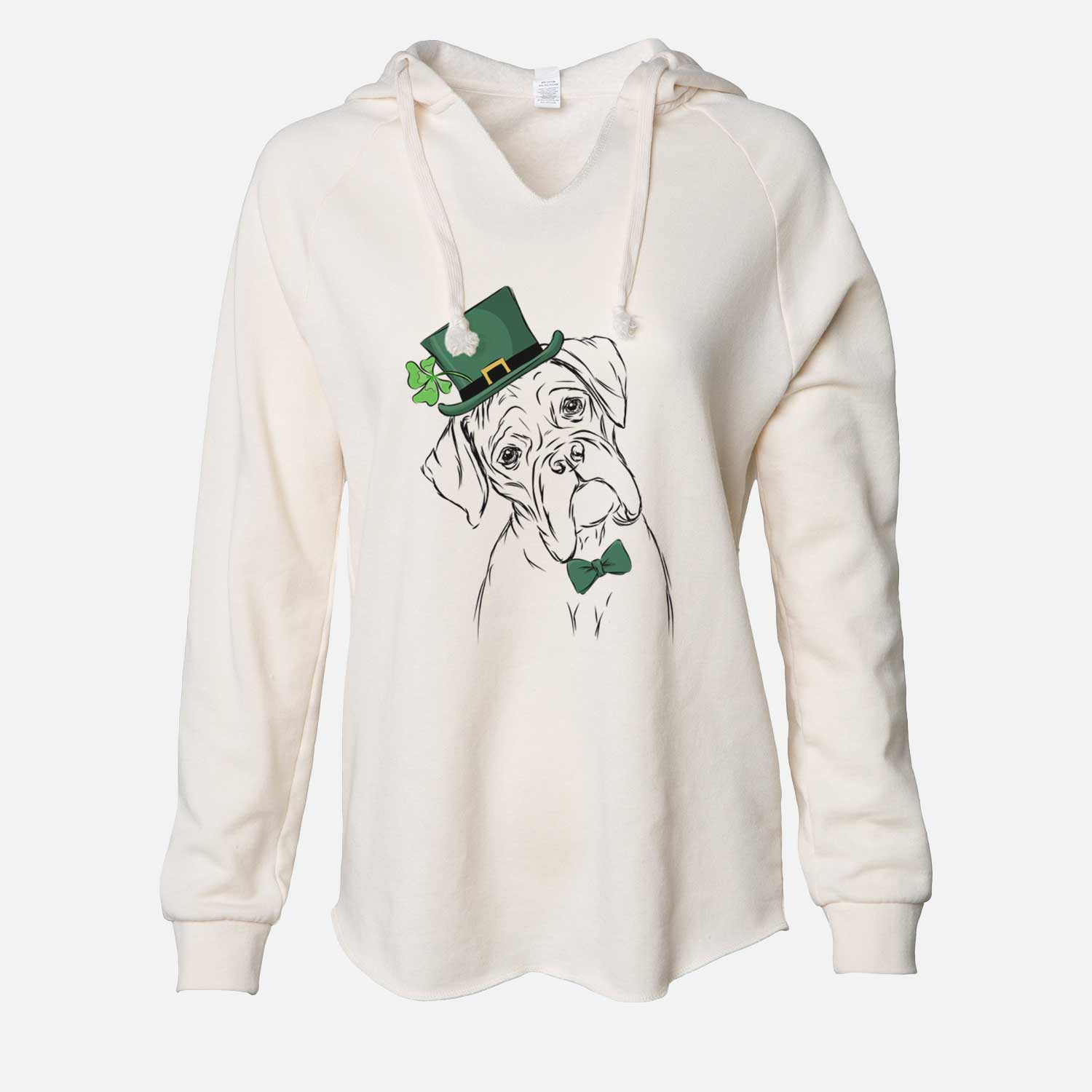 St. Patrick's Cooper the Boxer - Cali Wave Hooded Sweatshirt