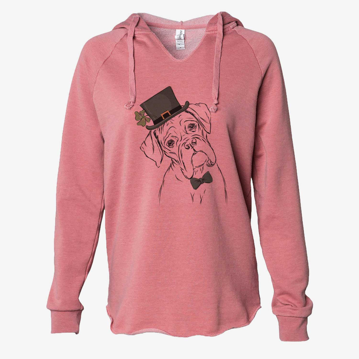 St. Patrick's Cooper the Boxer - Cali Wave Hooded Sweatshirt