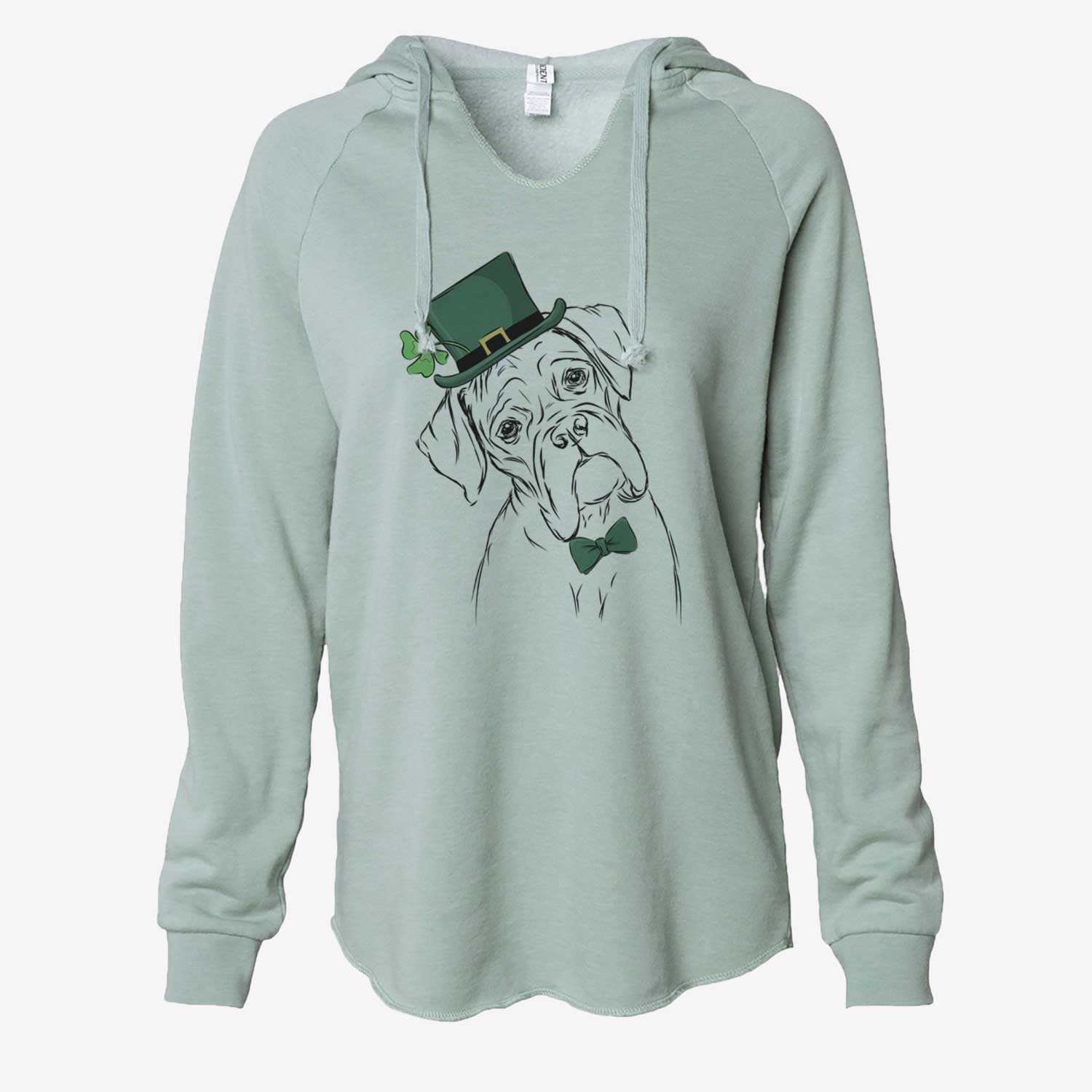 St. Patrick's Cooper the Boxer - Cali Wave Hooded Sweatshirt