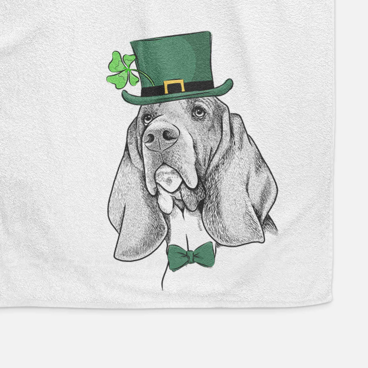 Cooper the Basset Hound Decorative Hand Towel