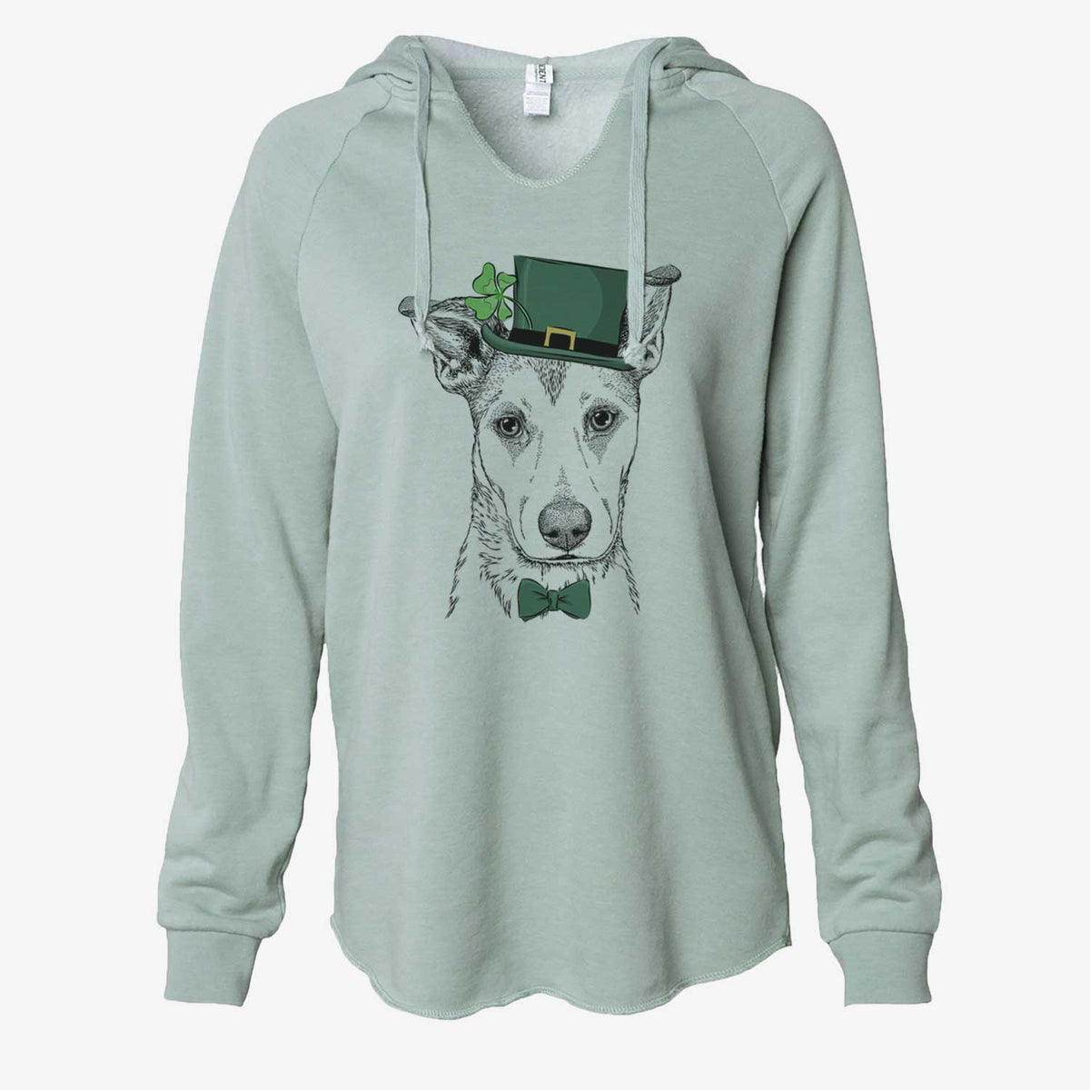 St. Patrick's Coral the Mixed Breed - Cali Wave Hooded Sweatshirt