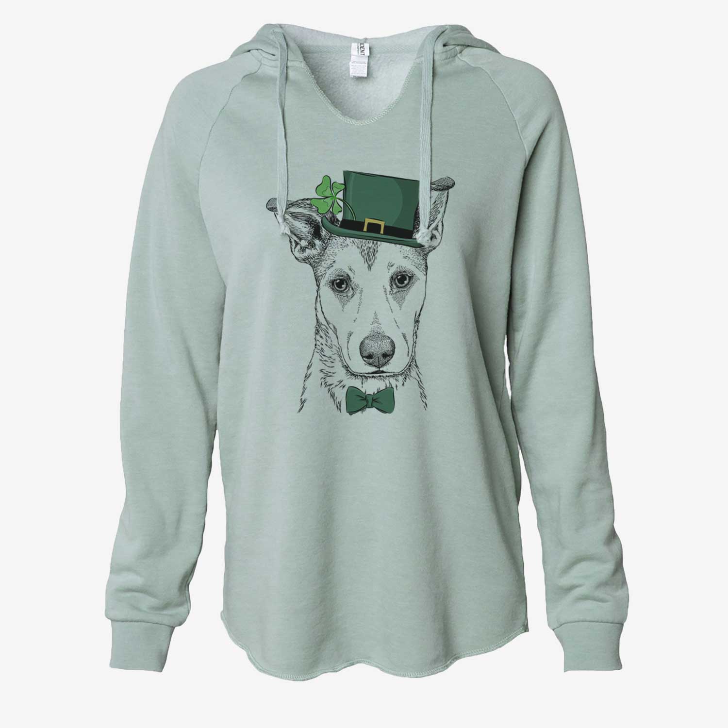St. Patrick's Coral the Mixed Breed - Cali Wave Hooded Sweatshirt