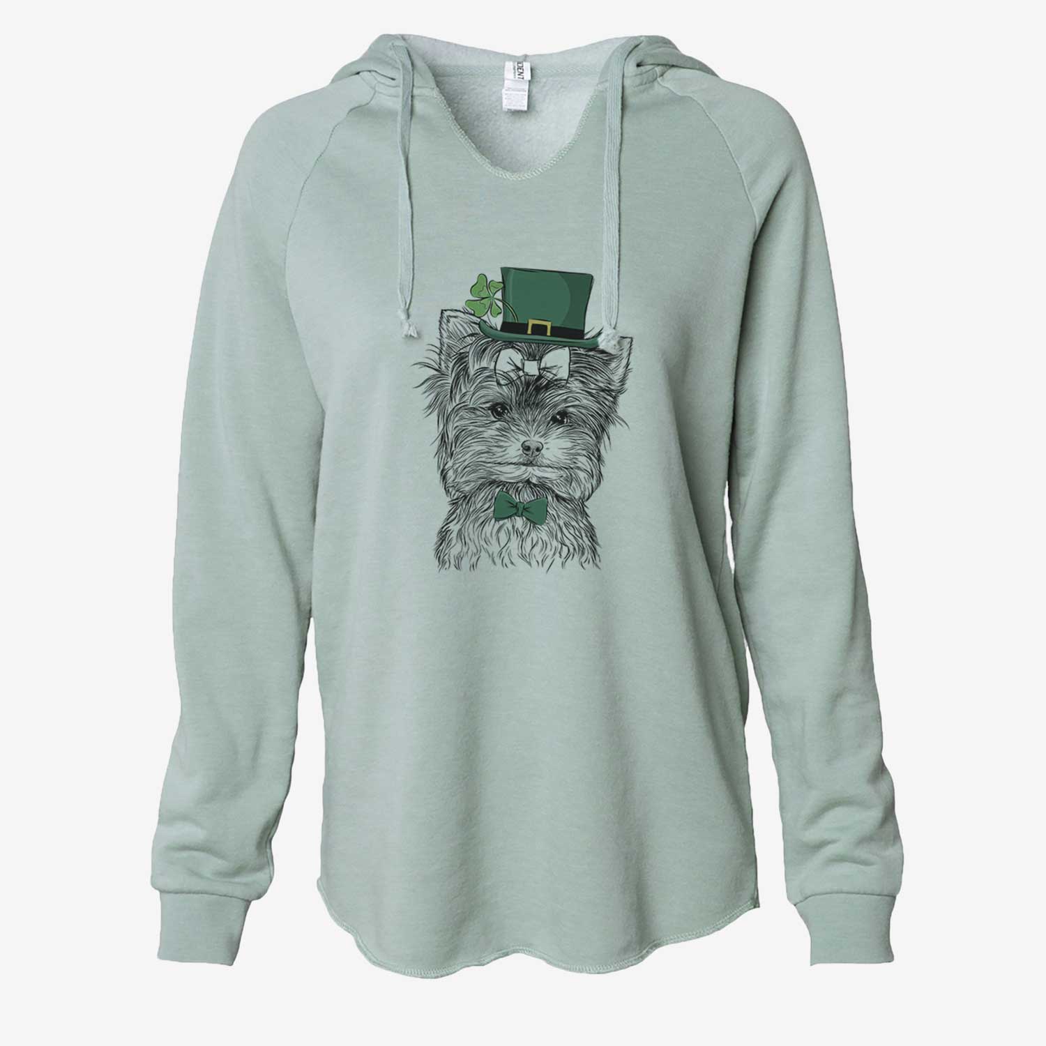 St. Patrick's Cricket the Biewer Terrier - Cali Wave Hooded Sweatshirt