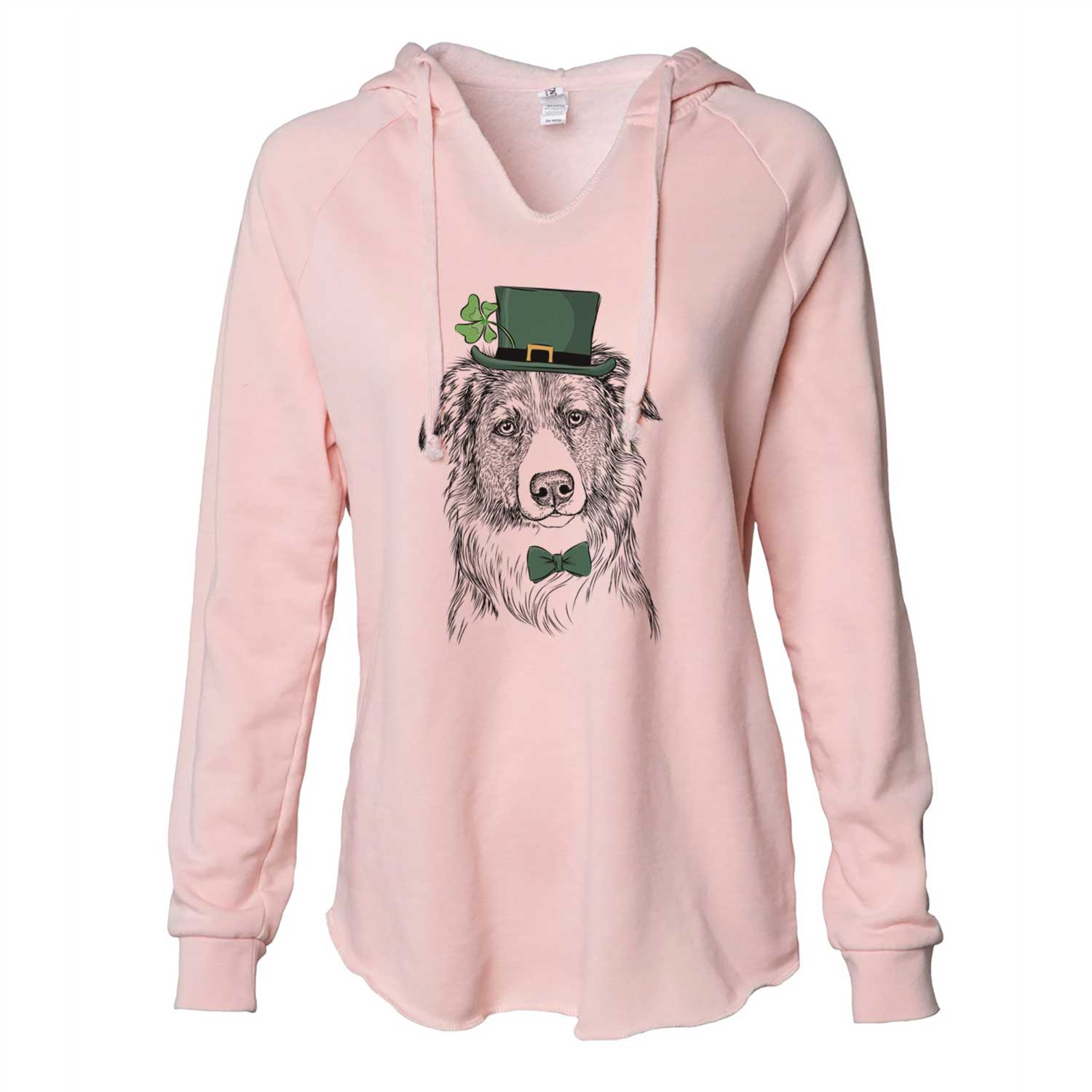 St. Patrick's Cynder the English Shepherd - Cali Wave Hooded Sweatshirt