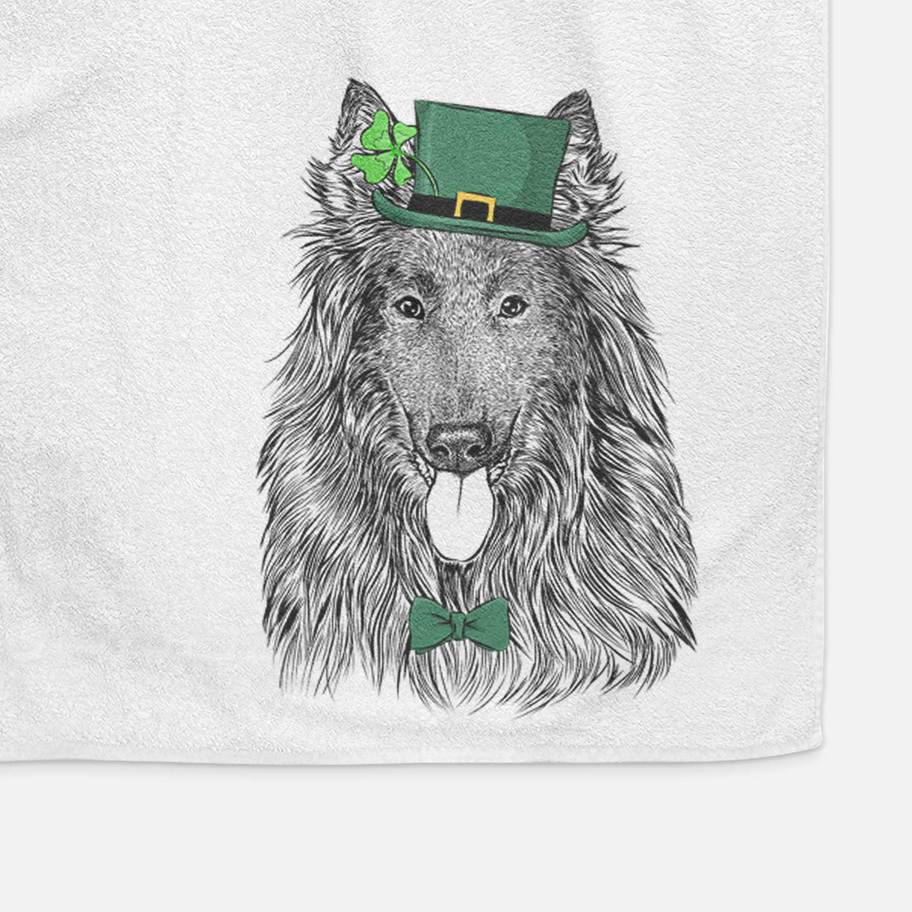 Daan the Belgian Shepherd Decorative Hand Towel