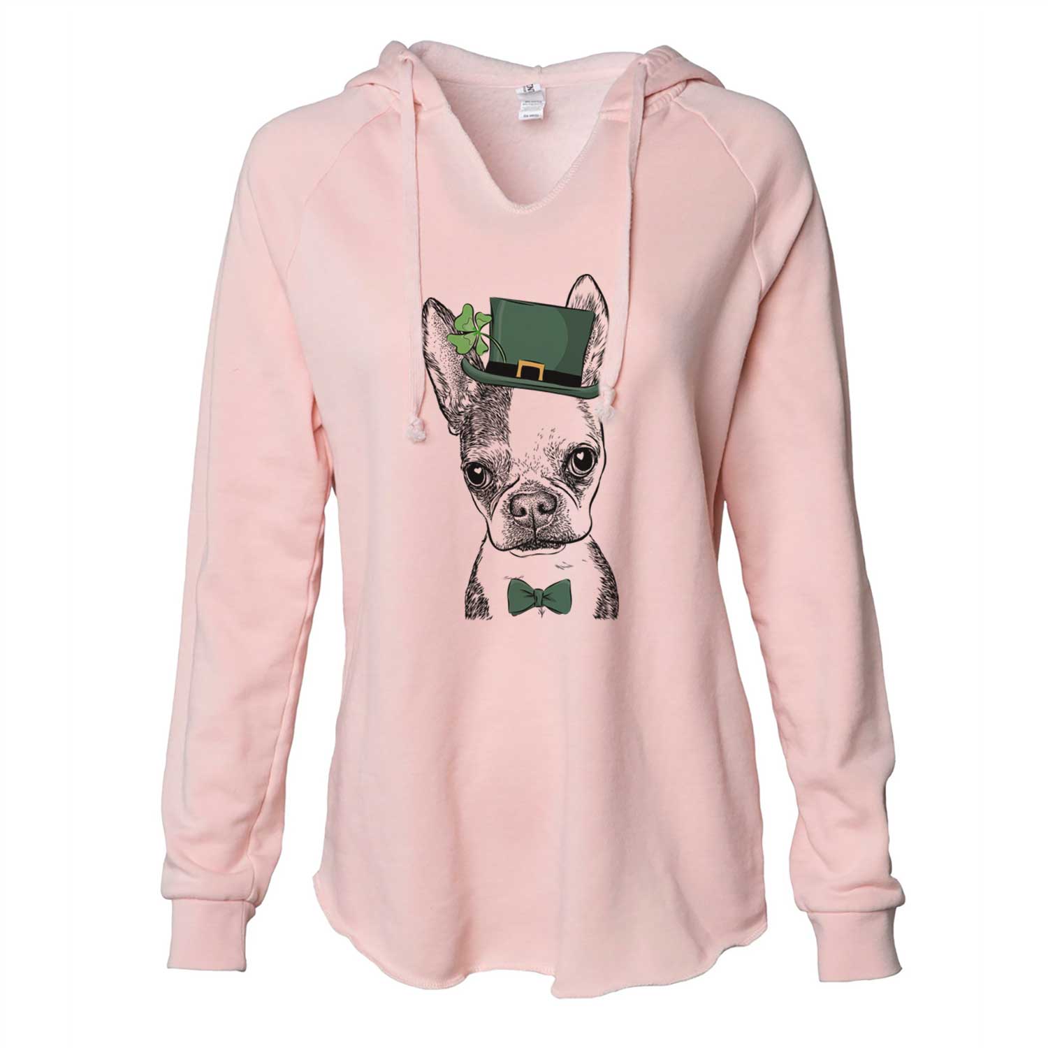 St. Patrick's Daisy the Boston Terrier - Cali Wave Hooded Sweatshirt