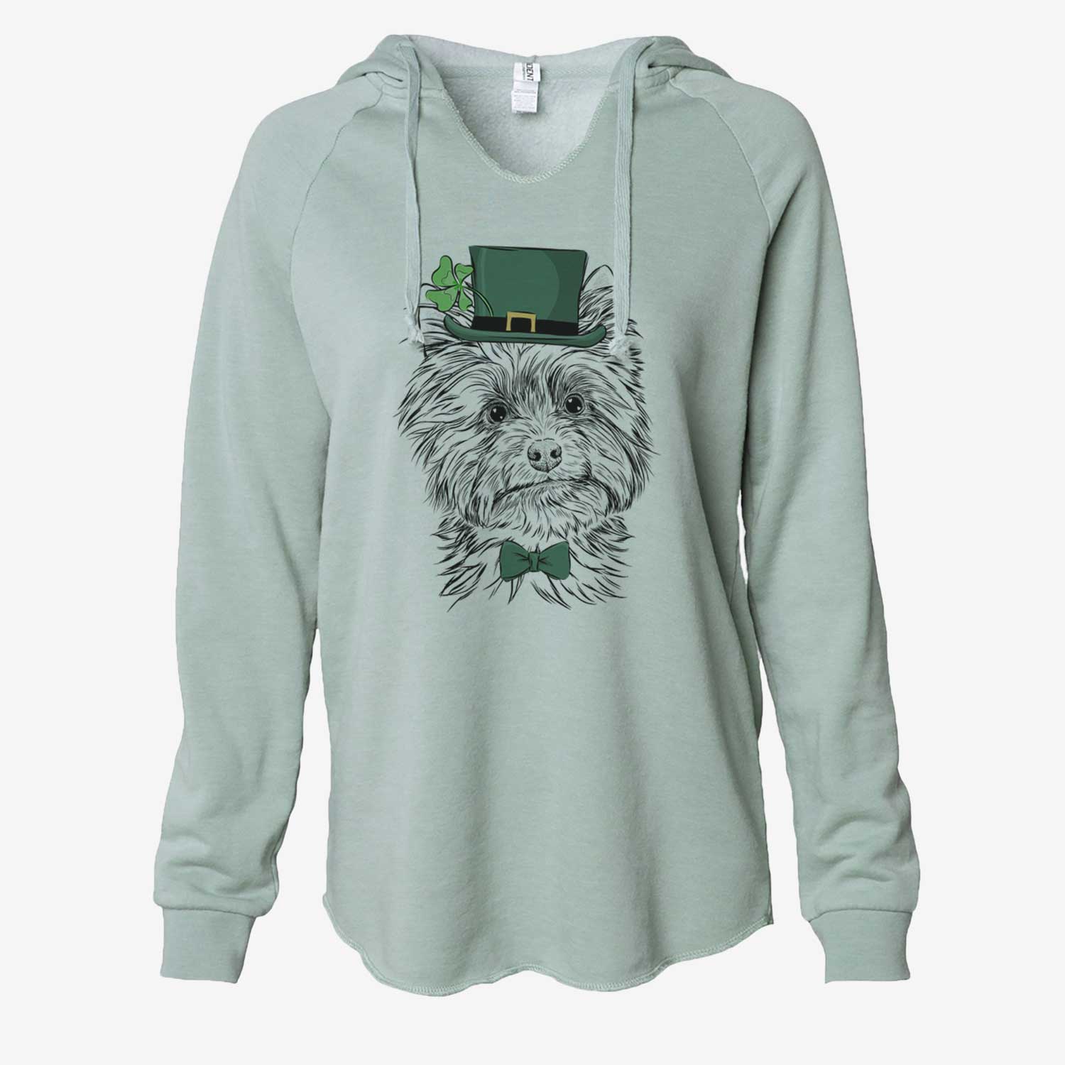 St. Patrick's Dakota the Yorkshire Terrier - Cali Wave Hooded Sweatshirt