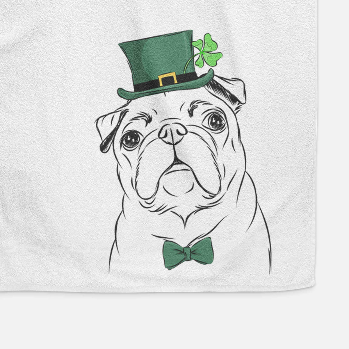 Darling Chloe the Pug Decorative Hand Towel