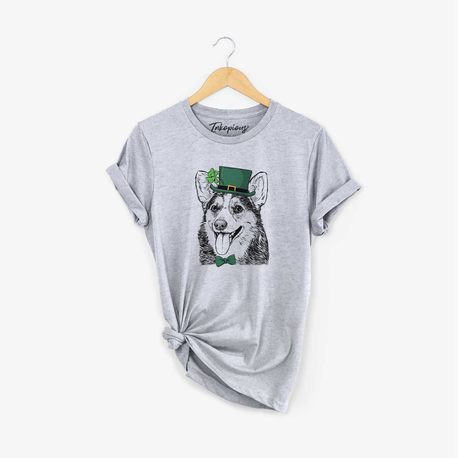 St. Patrick's Darma the Corgi - Unisex Crewneck