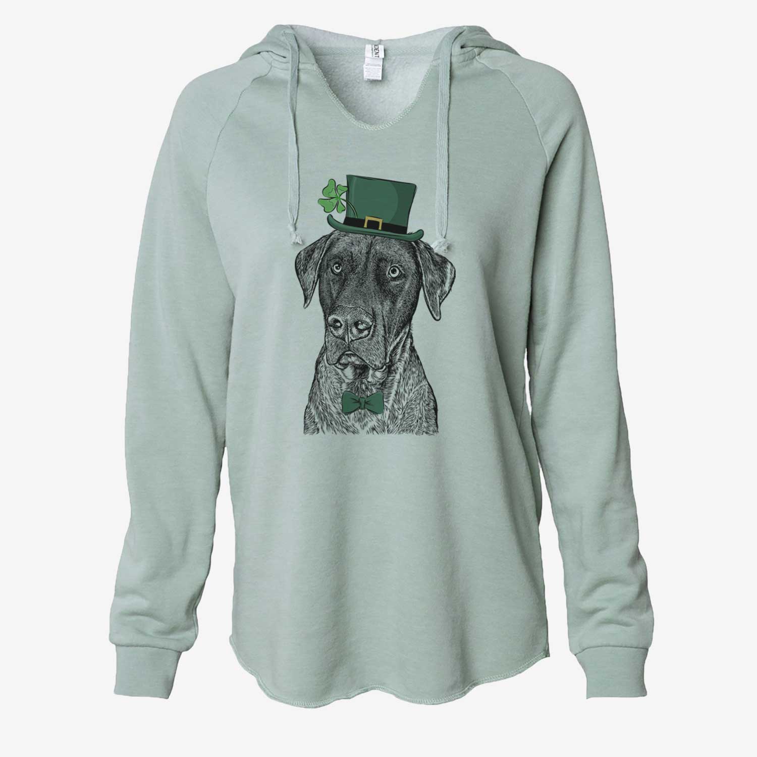 St. Patrick's David the Boxador - Cali Wave Hooded Sweatshirt