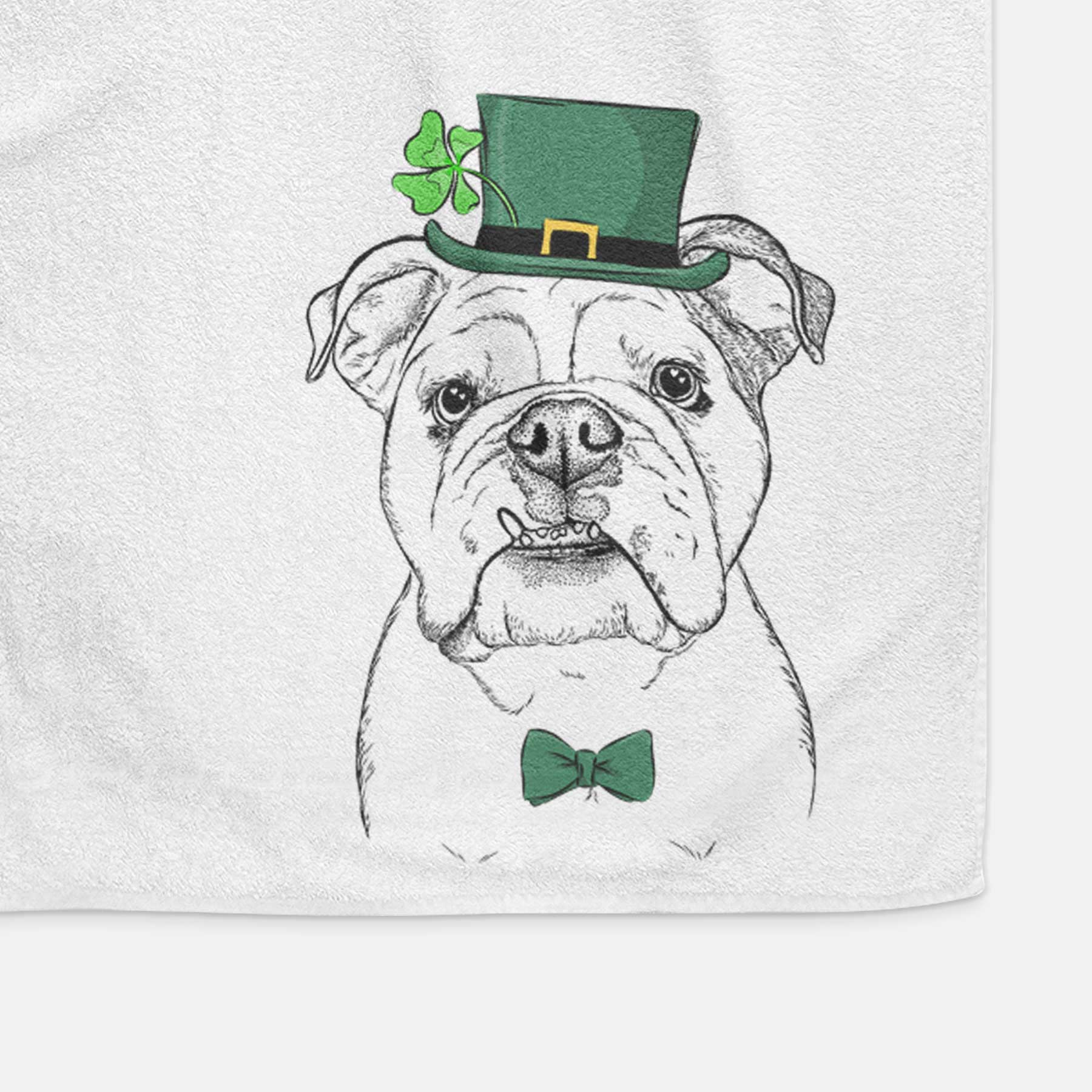 Dazy the English Bulldog Decorative Hand Towel