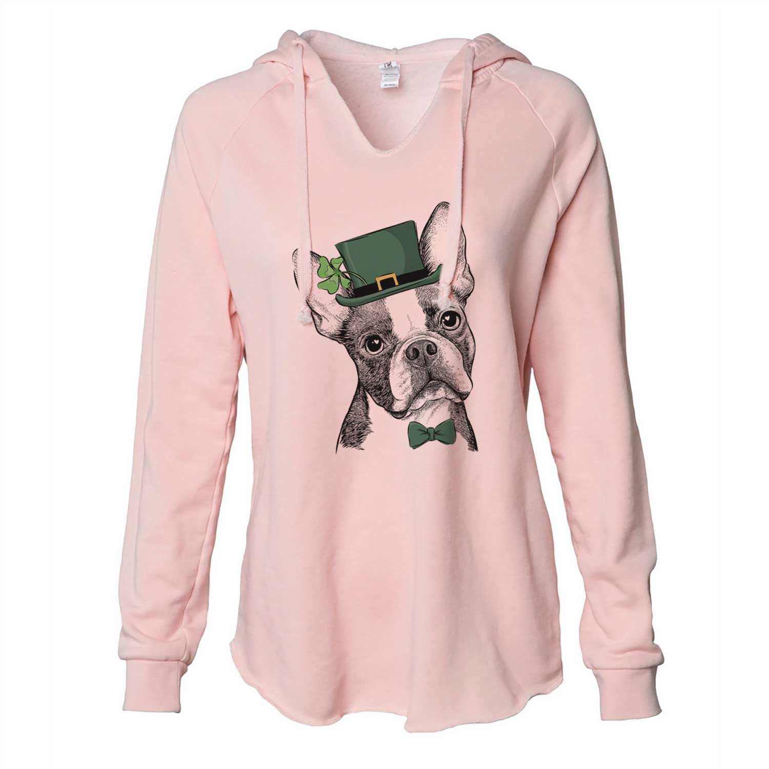 St. Patrick's Dee Dee the Boston Terrier - Cali Wave Hooded Sweatshirt