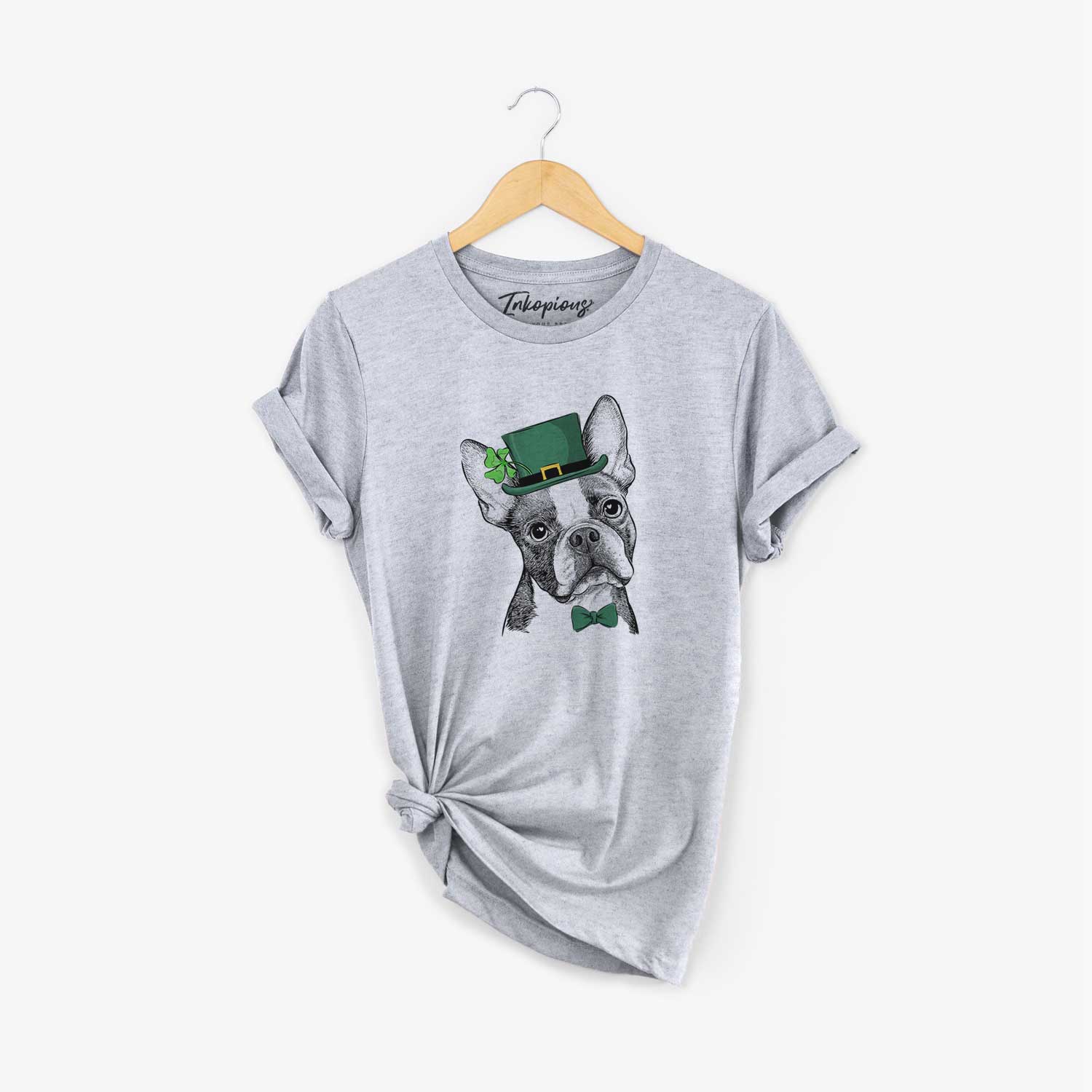 St. Patrick's Dee Dee the Boston Terrier - Unisex Crewneck