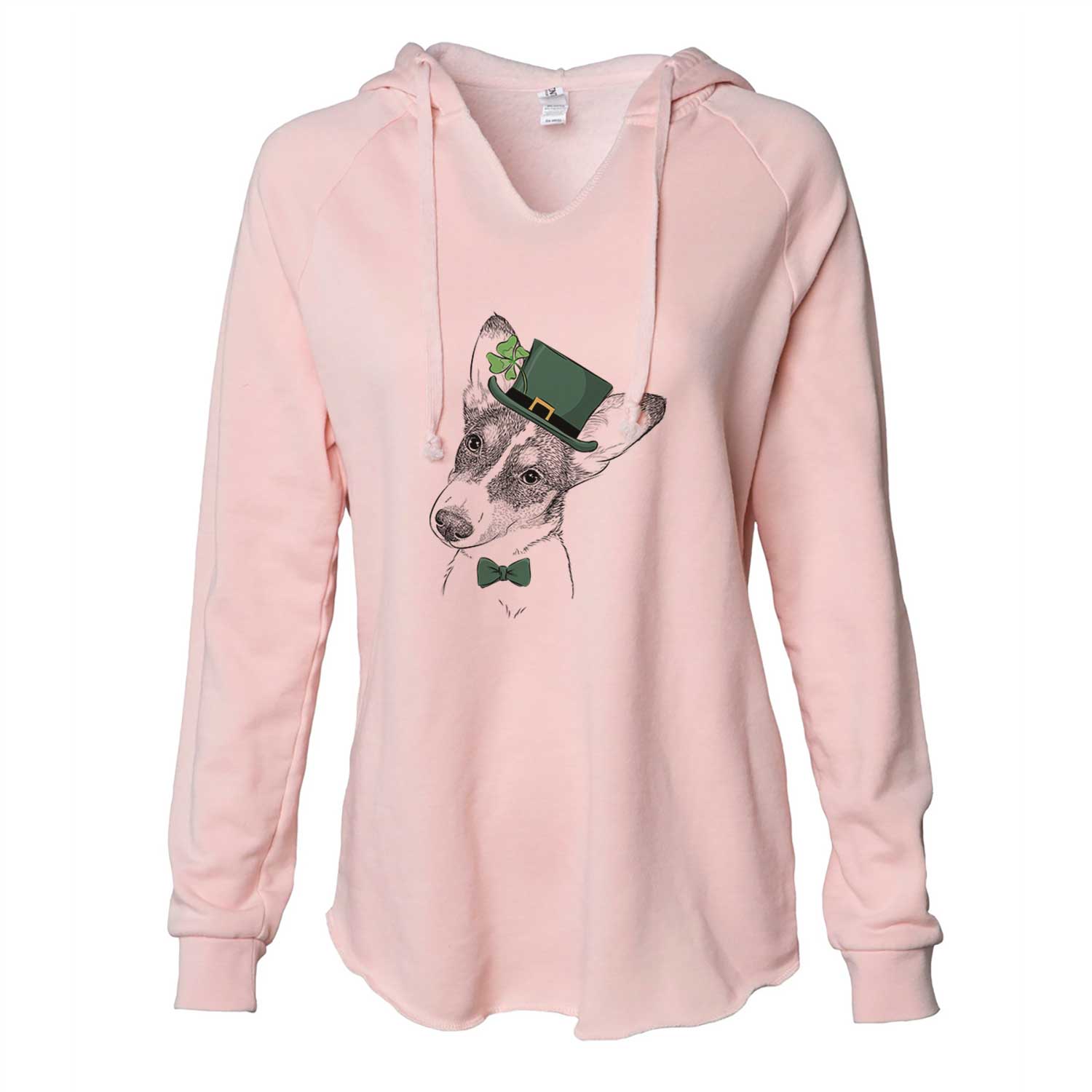 St. Patrick's Dexter the Corgi - Cali Wave Hooded Sweatshirt