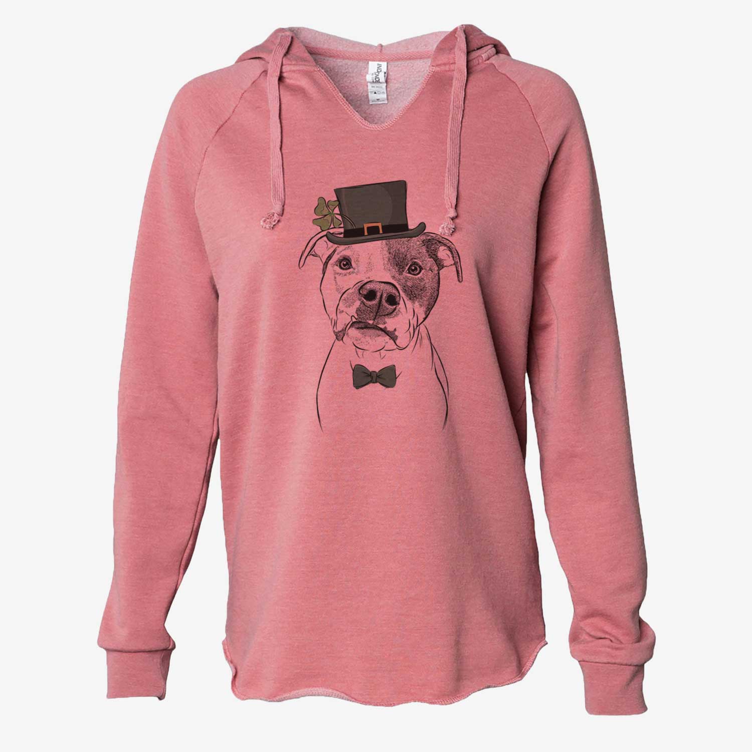 St. Patrick's Dexter the Pitbull - Cali Wave Hooded Sweatshirt