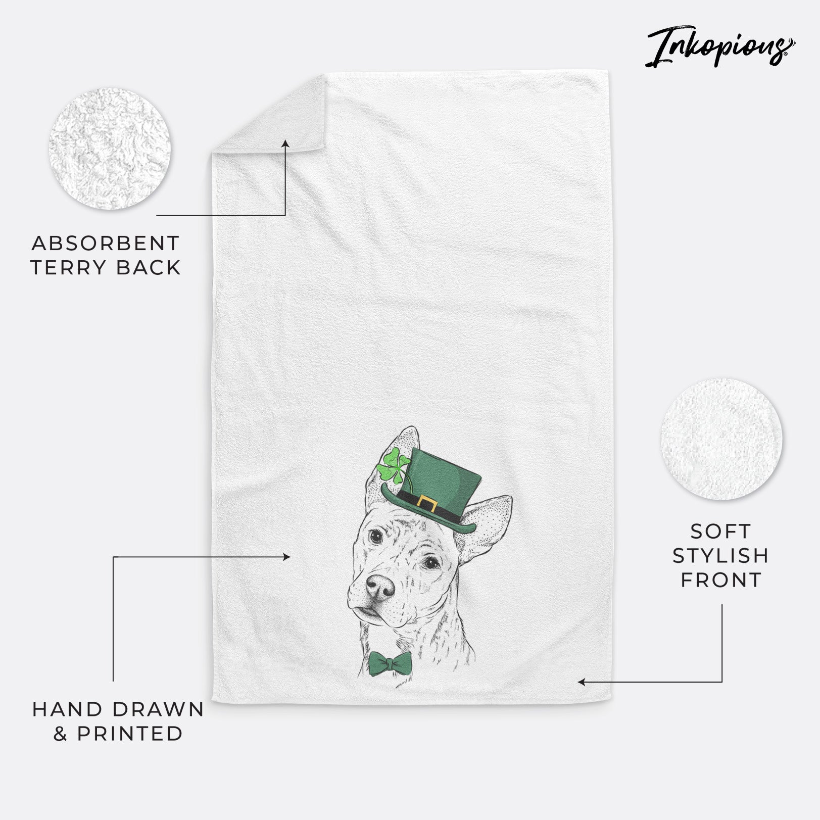 Diesel the Mixed Breed Decorative Hand Towel