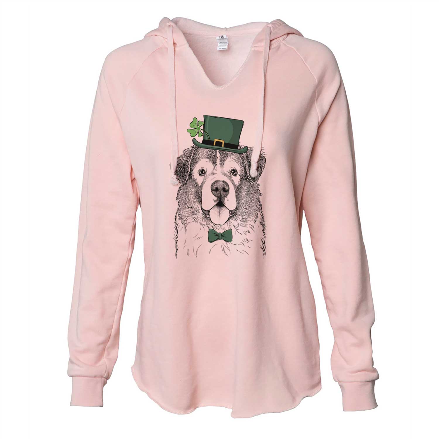 St. Patrick's Dilly the Saint Bernard - Cali Wave Hooded Sweatshirt