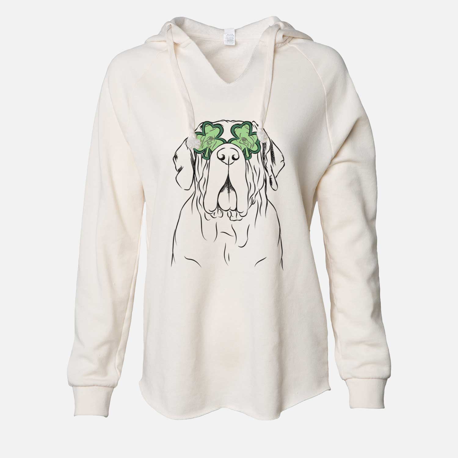 St. Patrick's Dinah the Neapolitan Mastiff - Cali Wave Hooded Sweatshirt