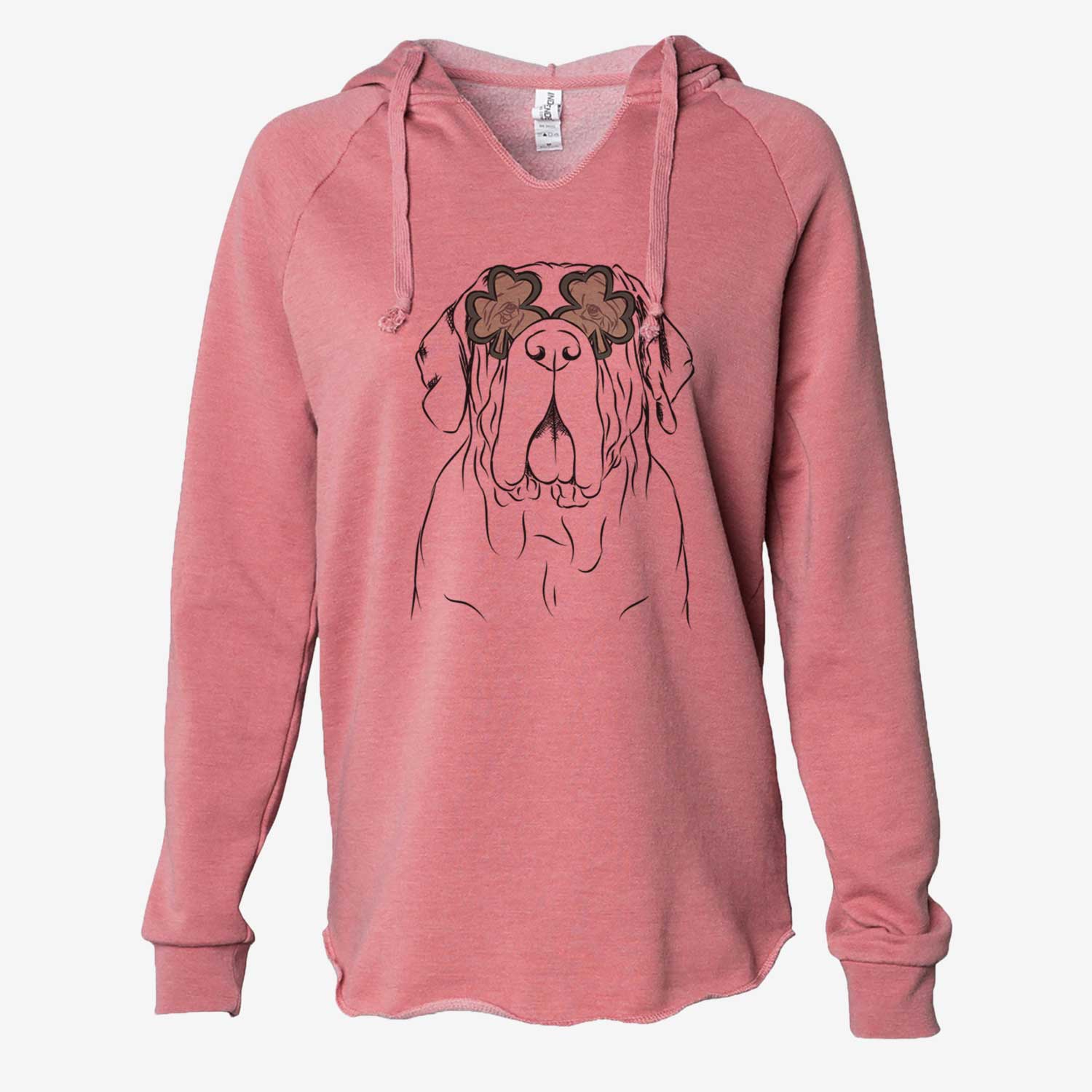 St. Patrick's Dinah the Neapolitan Mastiff - Cali Wave Hooded Sweatshirt