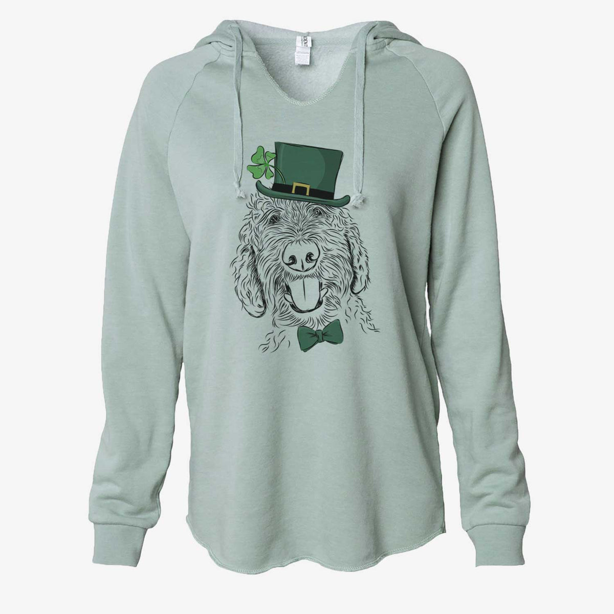 St. Patrick's Dixie the Doodle - Cali Wave Hooded Sweatshirt