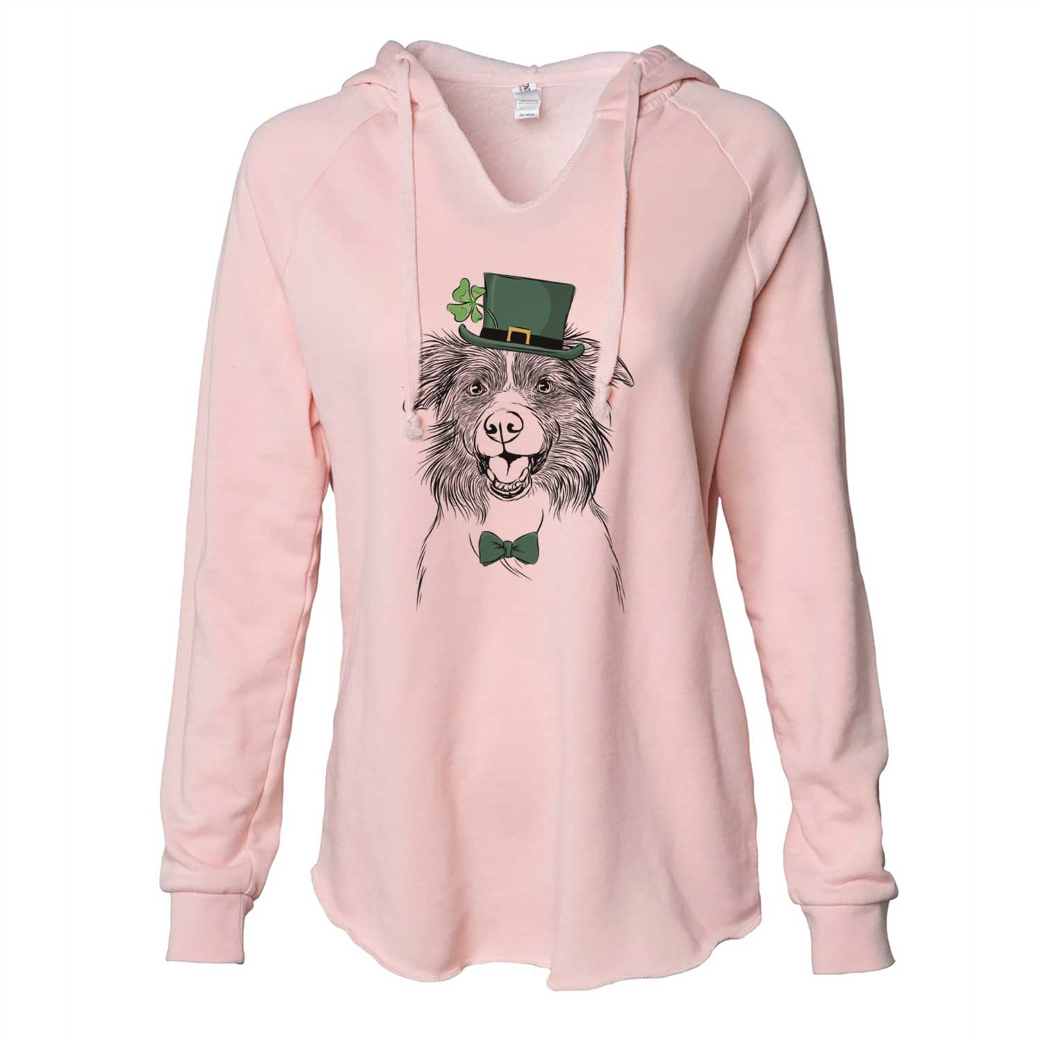 St. Patrick's Dizzy the Border Collie - Cali Wave Hooded Sweatshirt